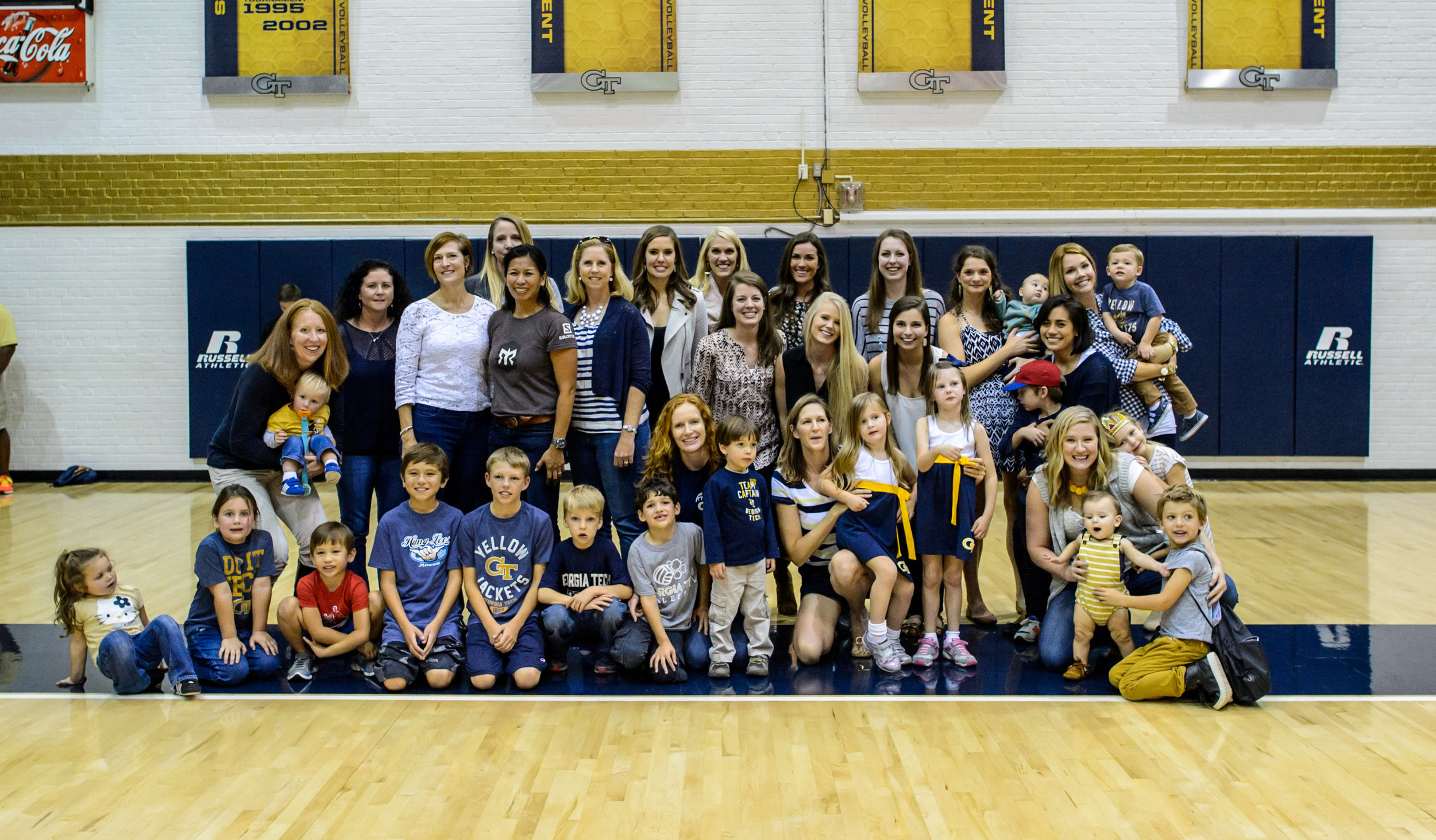 Volleyball alumni were in O'Keefe for Alumni Night
