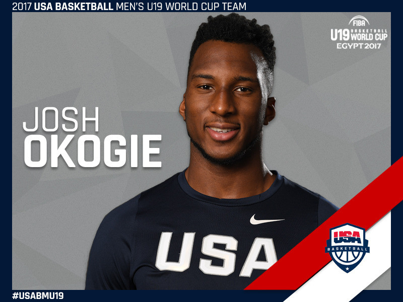 Josh Okogie makes the final cut for the 12-man USA Basketball U19 team.