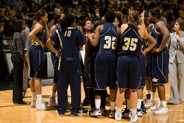 Team huddle