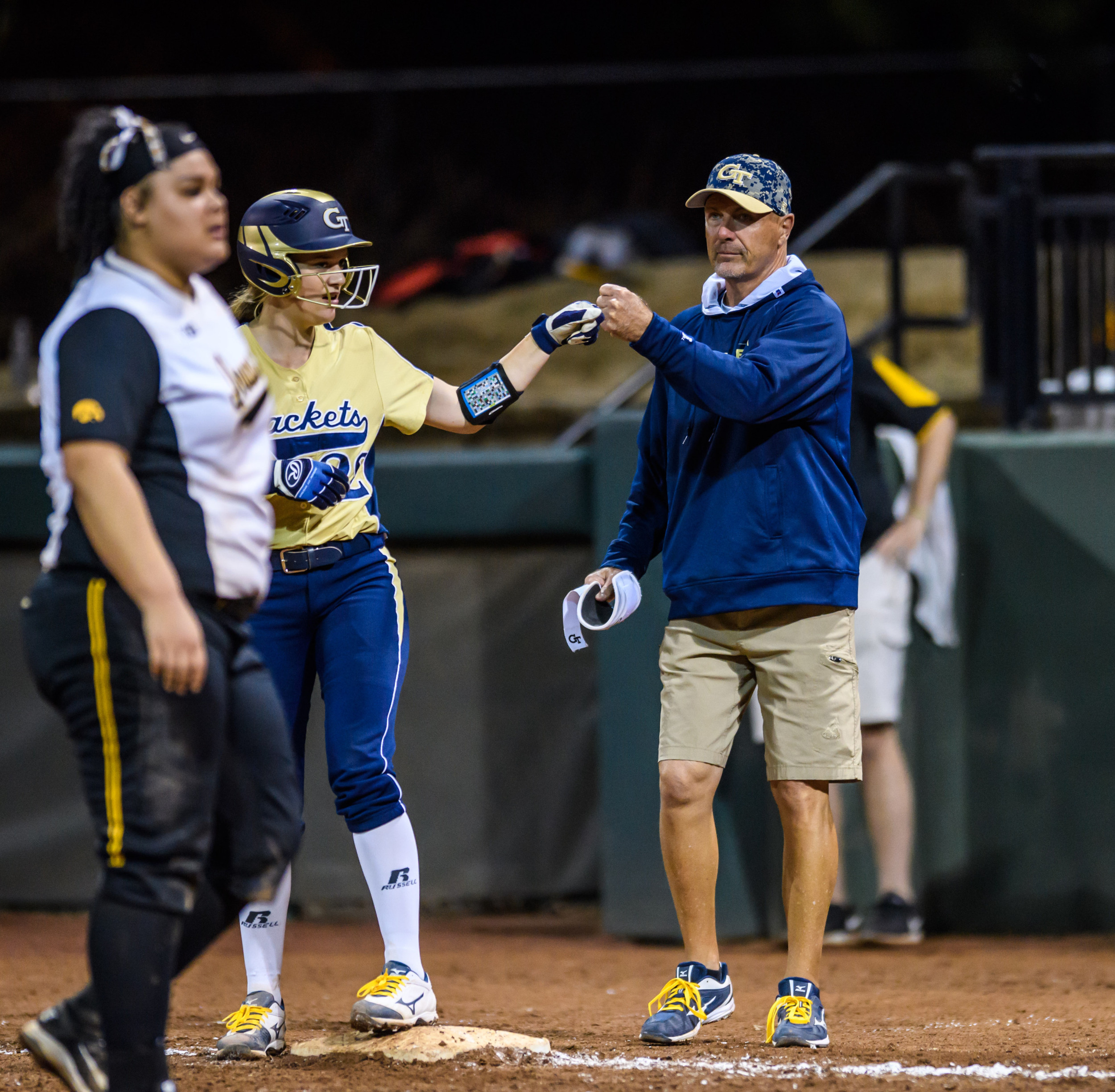 Karissa Arnold (22), Volunteer Assistant Coach John Kelly