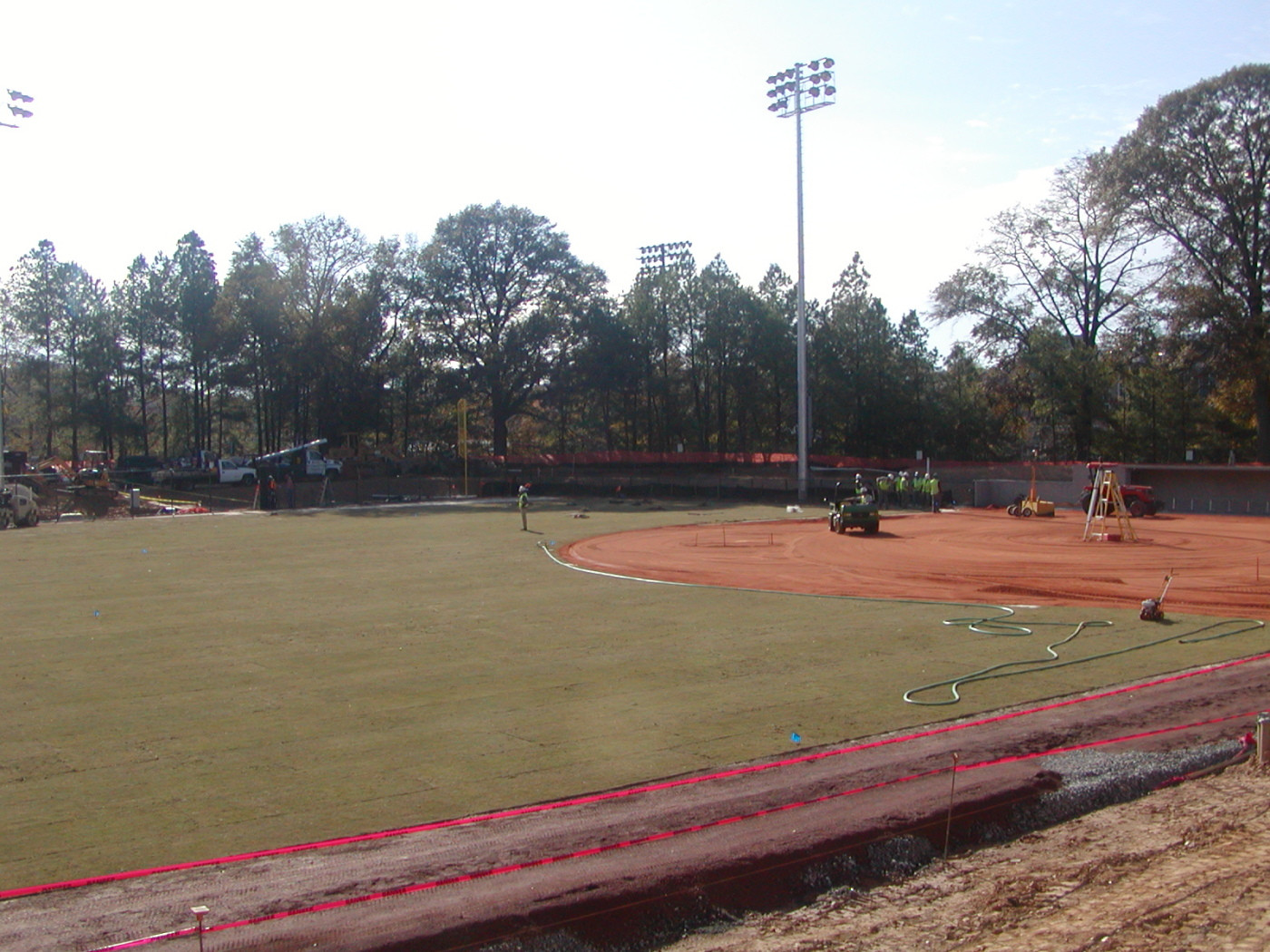 New sod in place - 11/11/08.