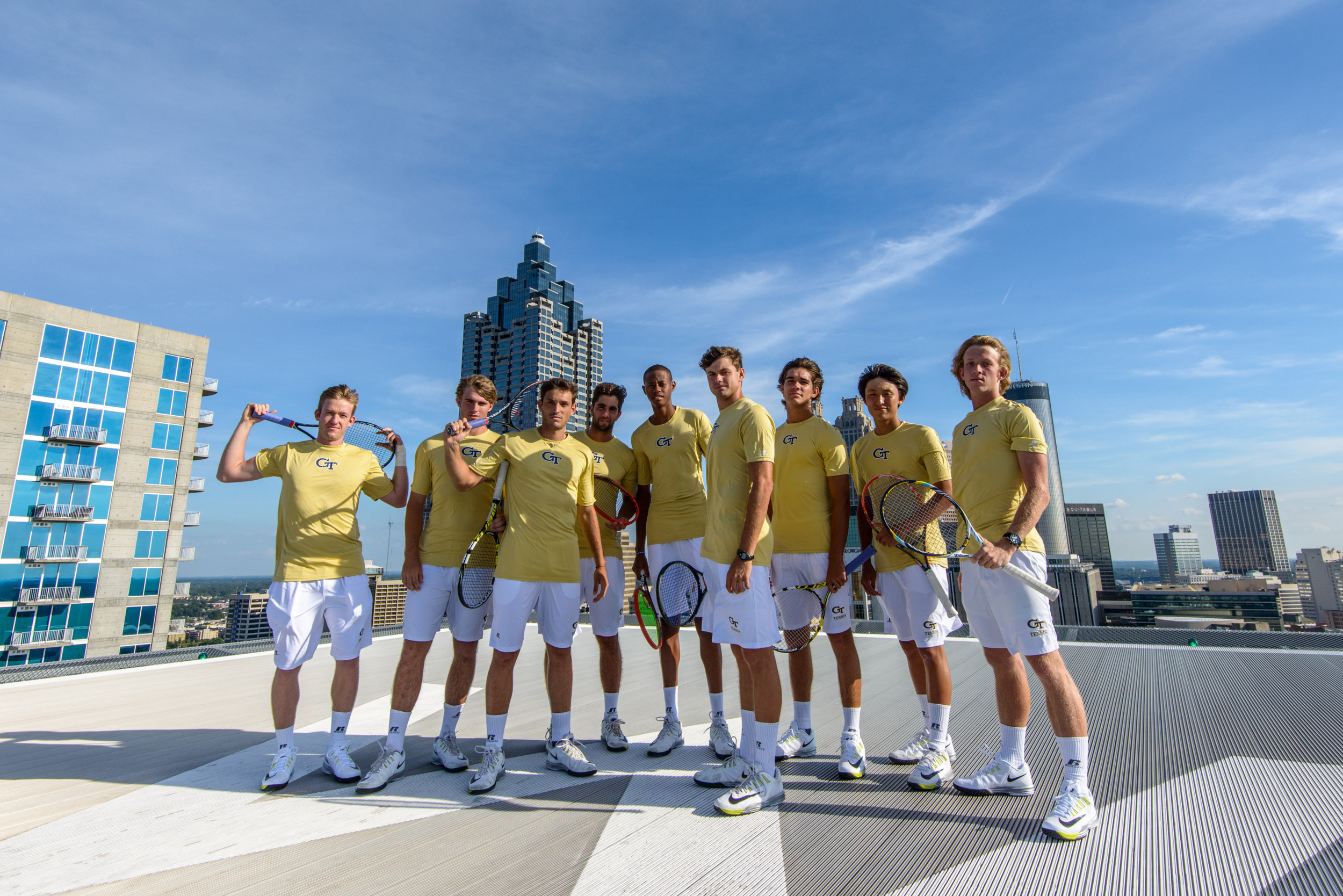 From left: Casey Kay, Cole Fiegel, Eduardo Segura, Carlos Benito, Christopher Eubanks, Nathan Rakitt, Elijah Melendez, Daniel Yun, Michael Kay