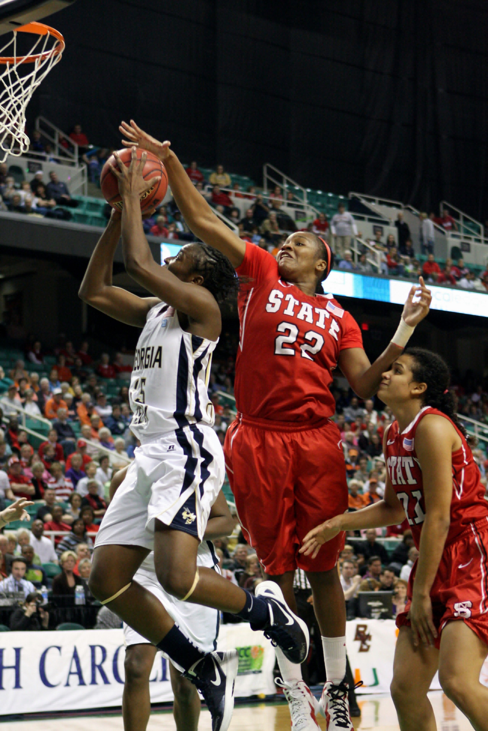 Tyaunna Marshall against NC State in the ACC Tournament semifinals.