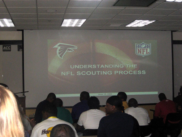 Atlanta Falcons President Rich McKay Visits Georgia Tech