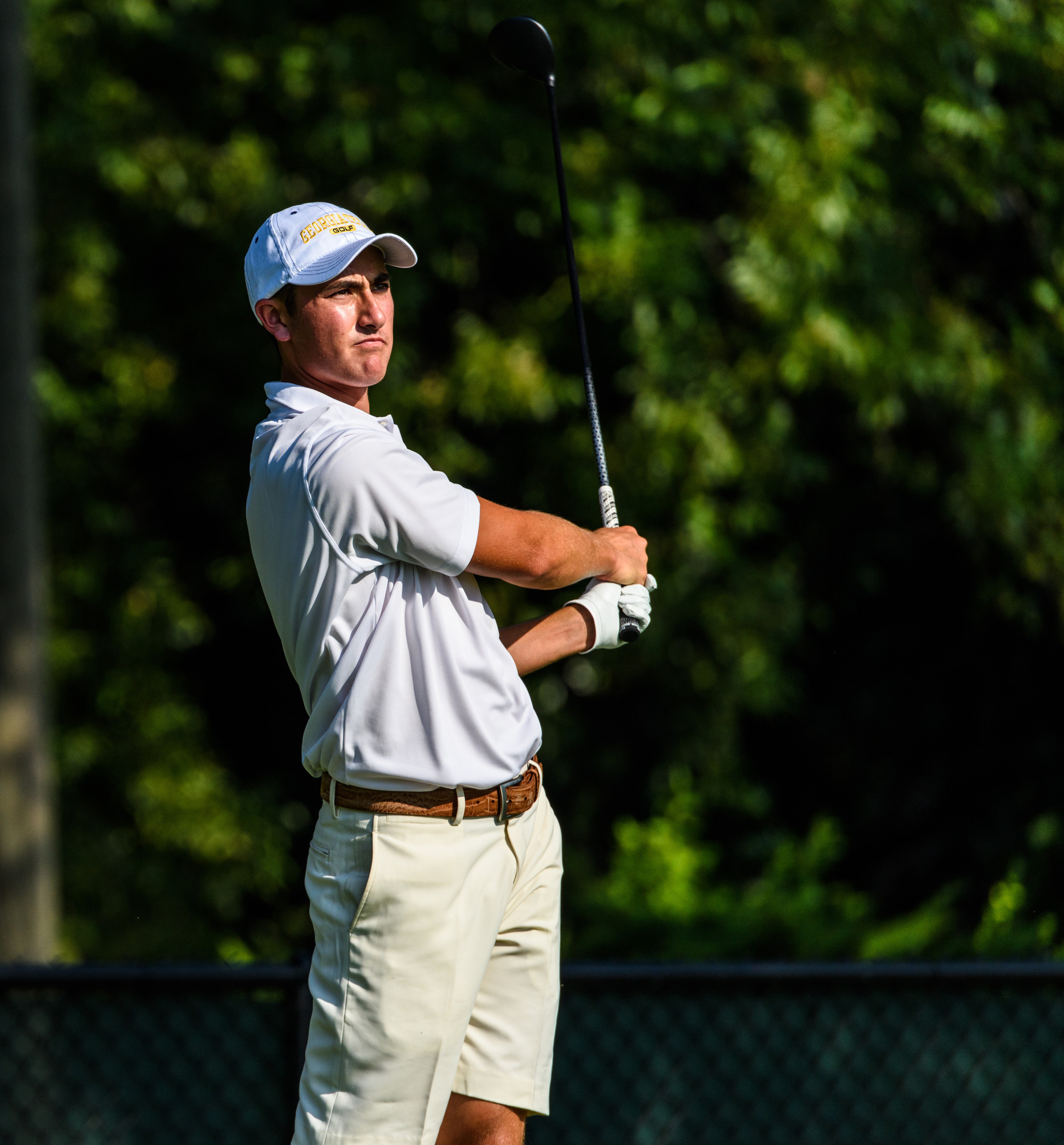 Chris Petefish during Georgia Tech golf team qualifying at East Lake Golf Club, August 27, 2015
