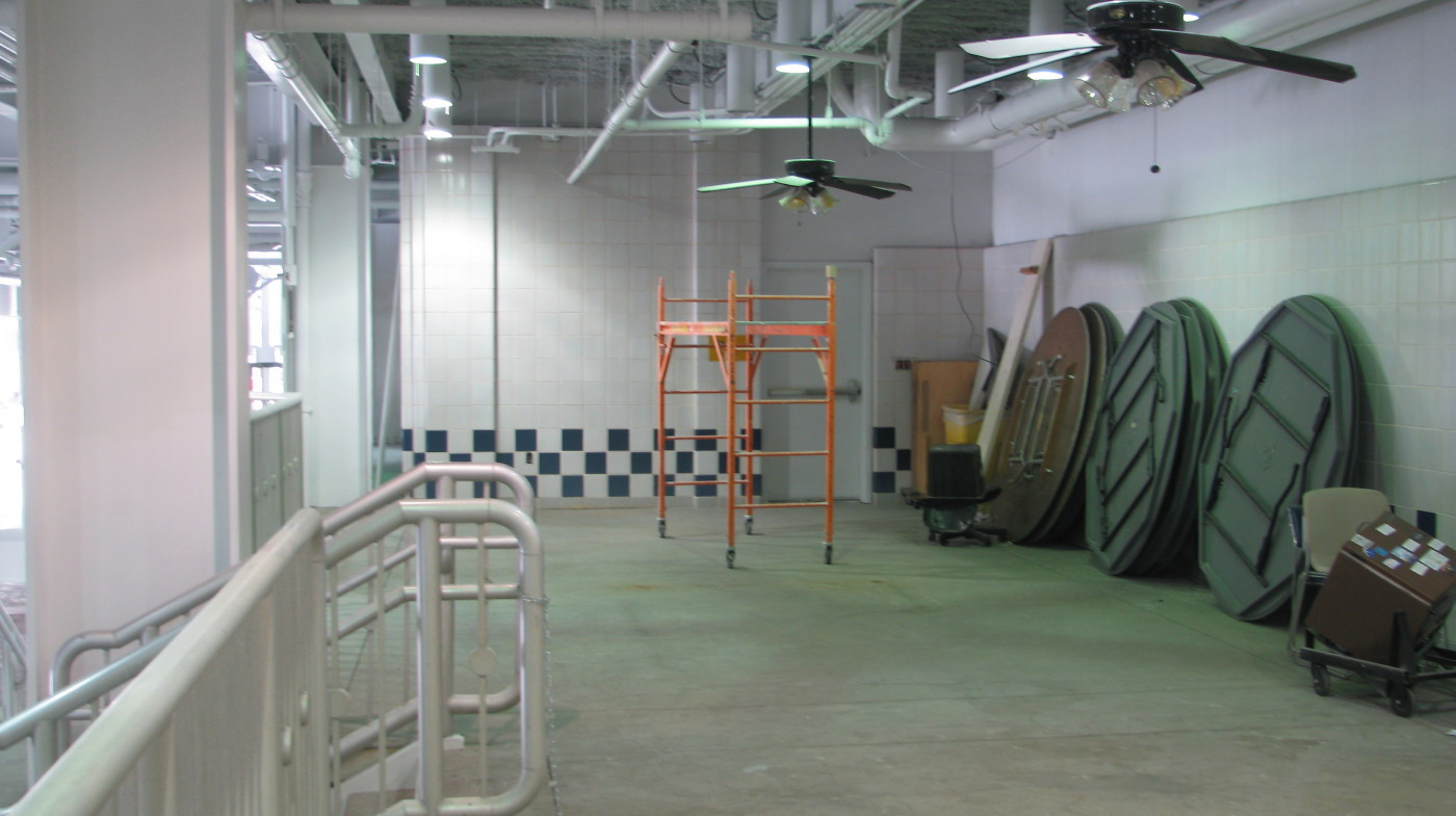Newly Painted Walls at Bobby Dodd Stadium Festival Level