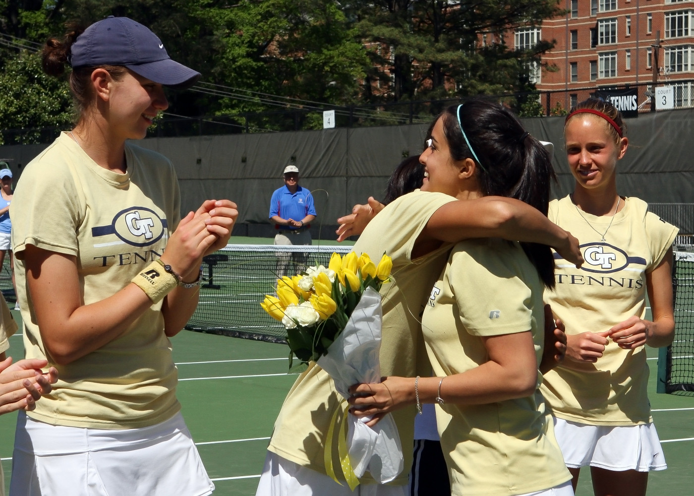 The Georgia Tech Women's Tennis Team honored senior Amanda McDowell on Senior Day