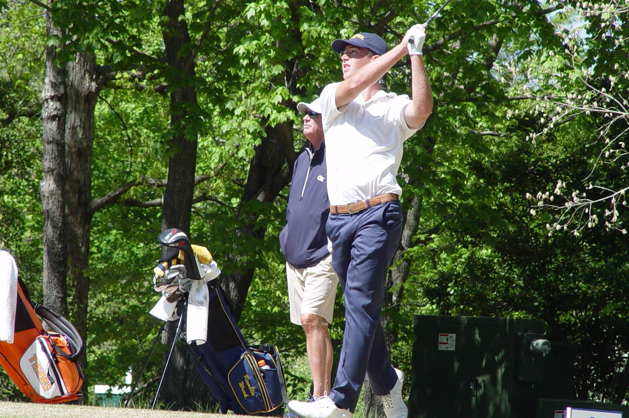 Georgia Tech sophomore Andy Ogletree in the second round of the ACC Men's Golf Championship, April 21, 2018, Old North State Club