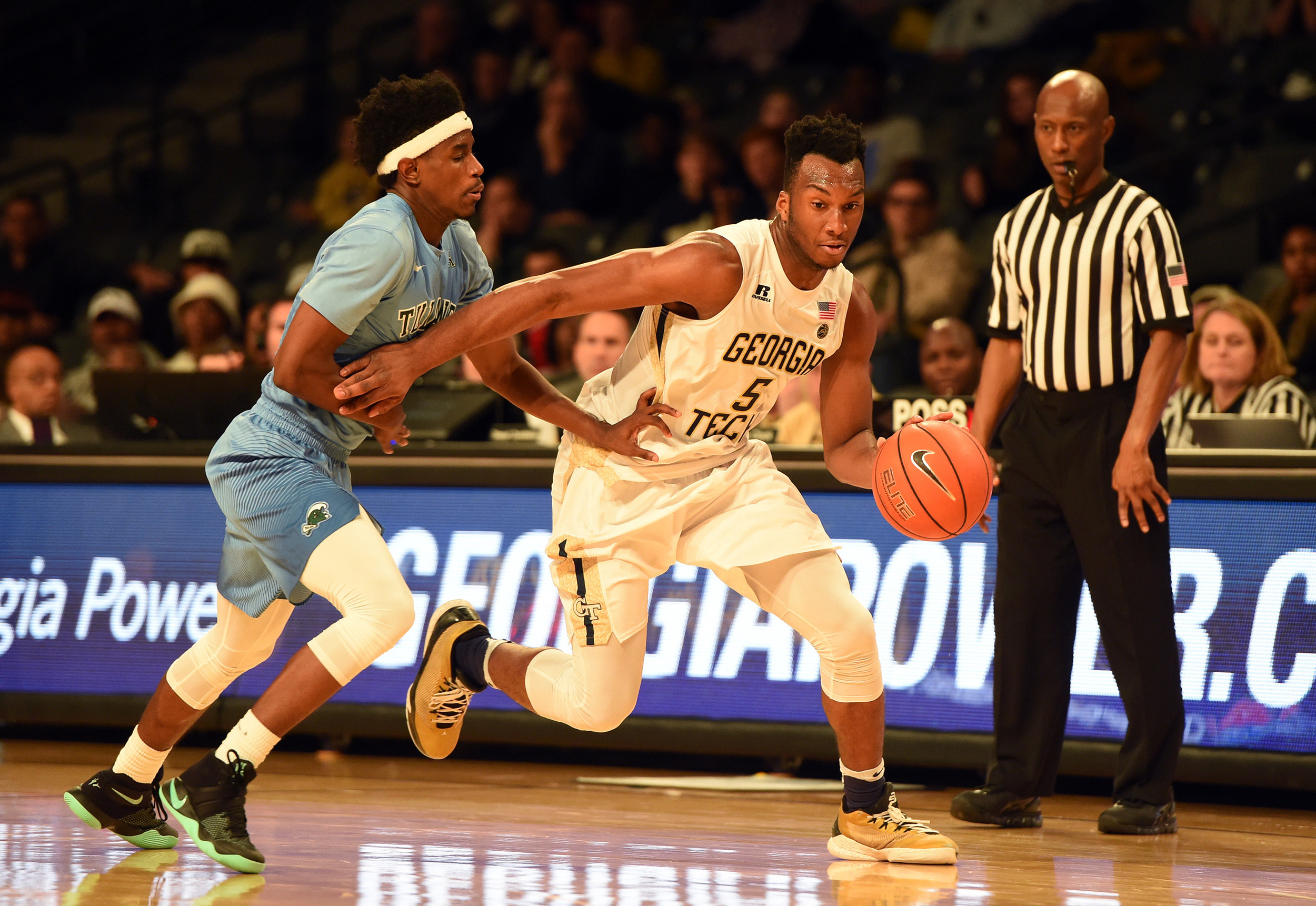 Nov 26, 2016; Atlanta, GA, USA; Georgia Tech guard Josh Okogie (5): Adam Hagy-USA TODAY Sports