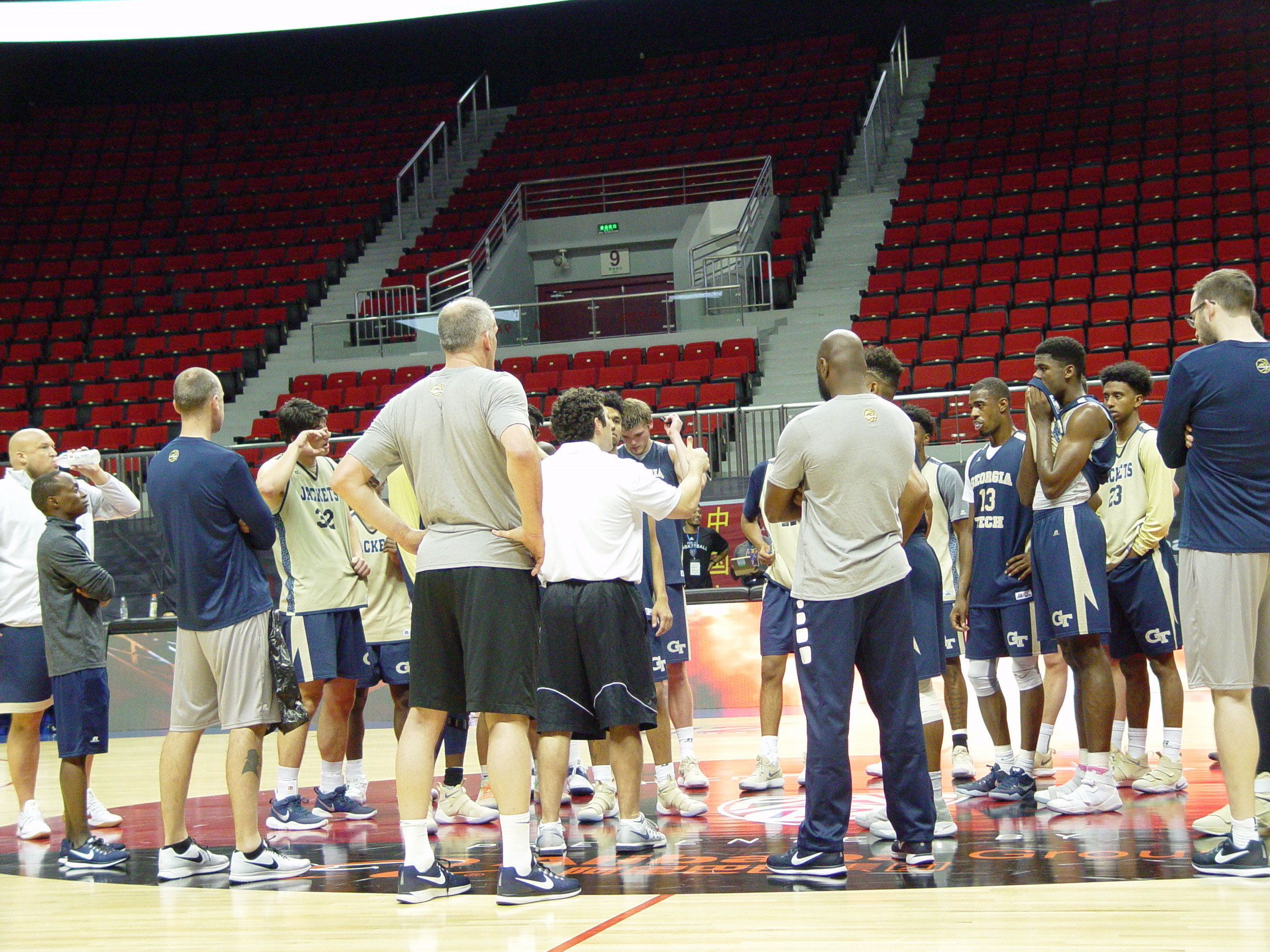 Georgia Tech practice at Baoshan Arena, Shanghai, China, November 9, 2019