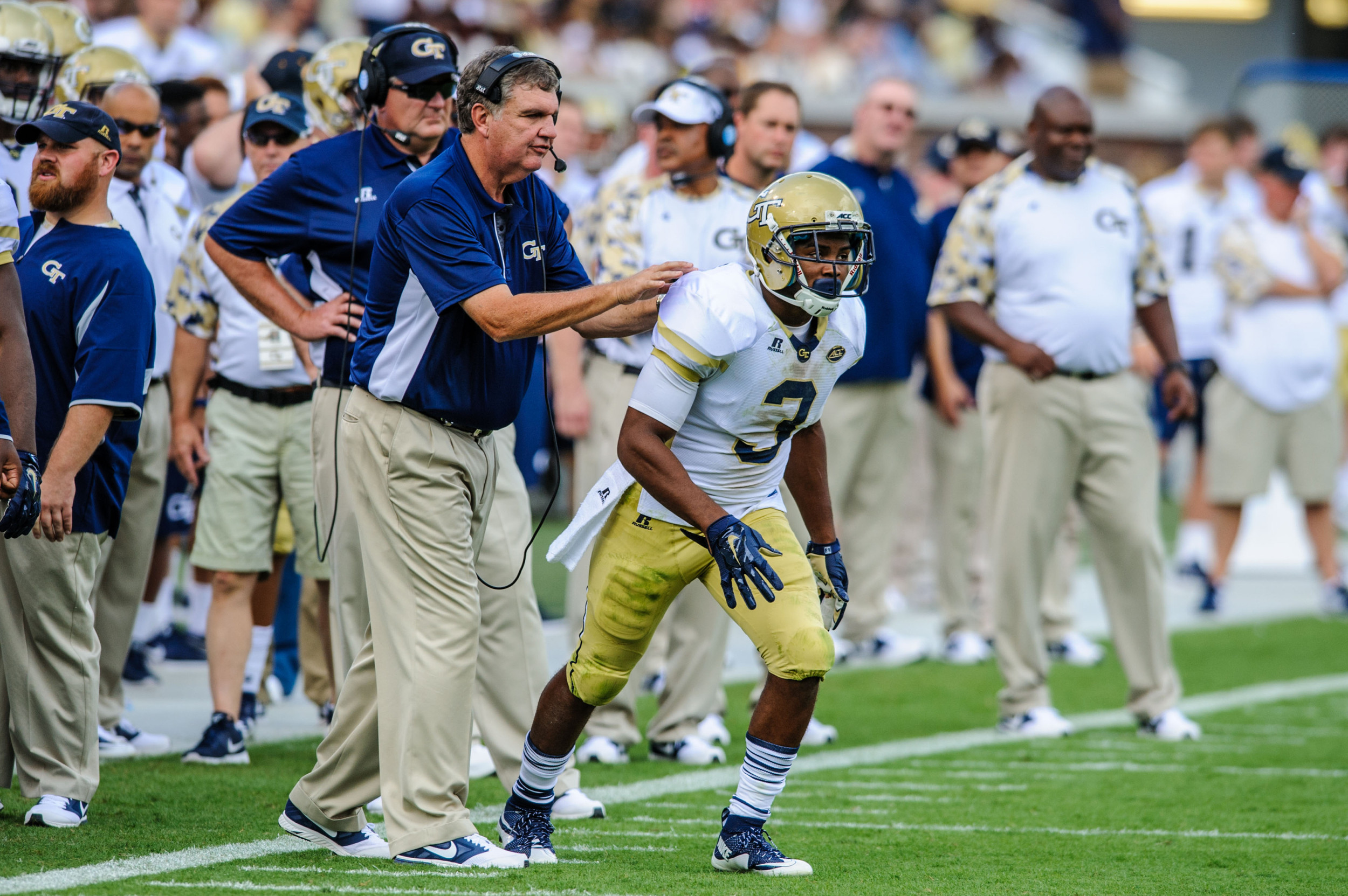 Coach Paul Johnson, Isiah Willis (45)