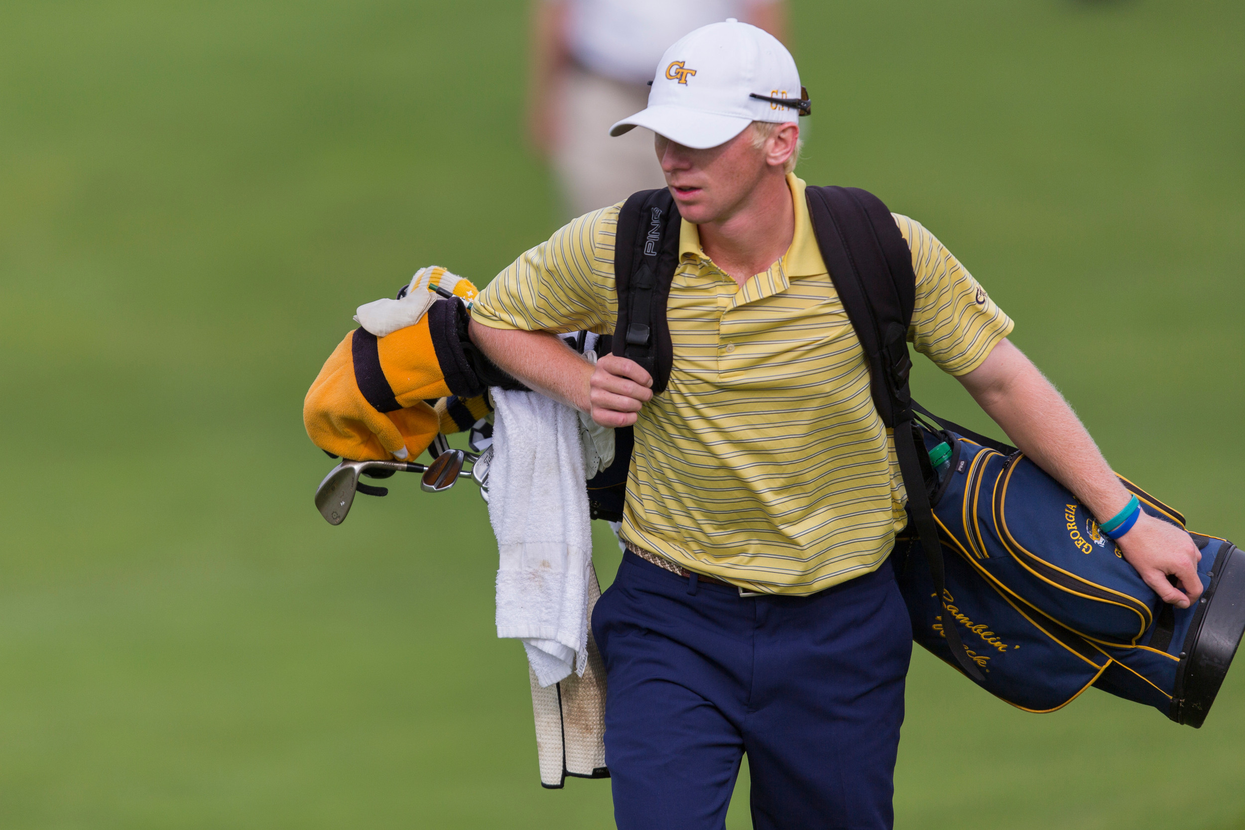 Anders Albertson at the 2014 NCAA Golf Championship, May 23-28, Prairie Dunes Country Club, Hutchinson, Kan.