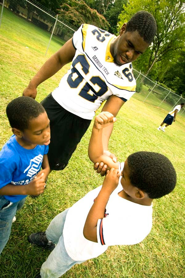 GT Football at Boys & Girls Club of America (7/23/09)