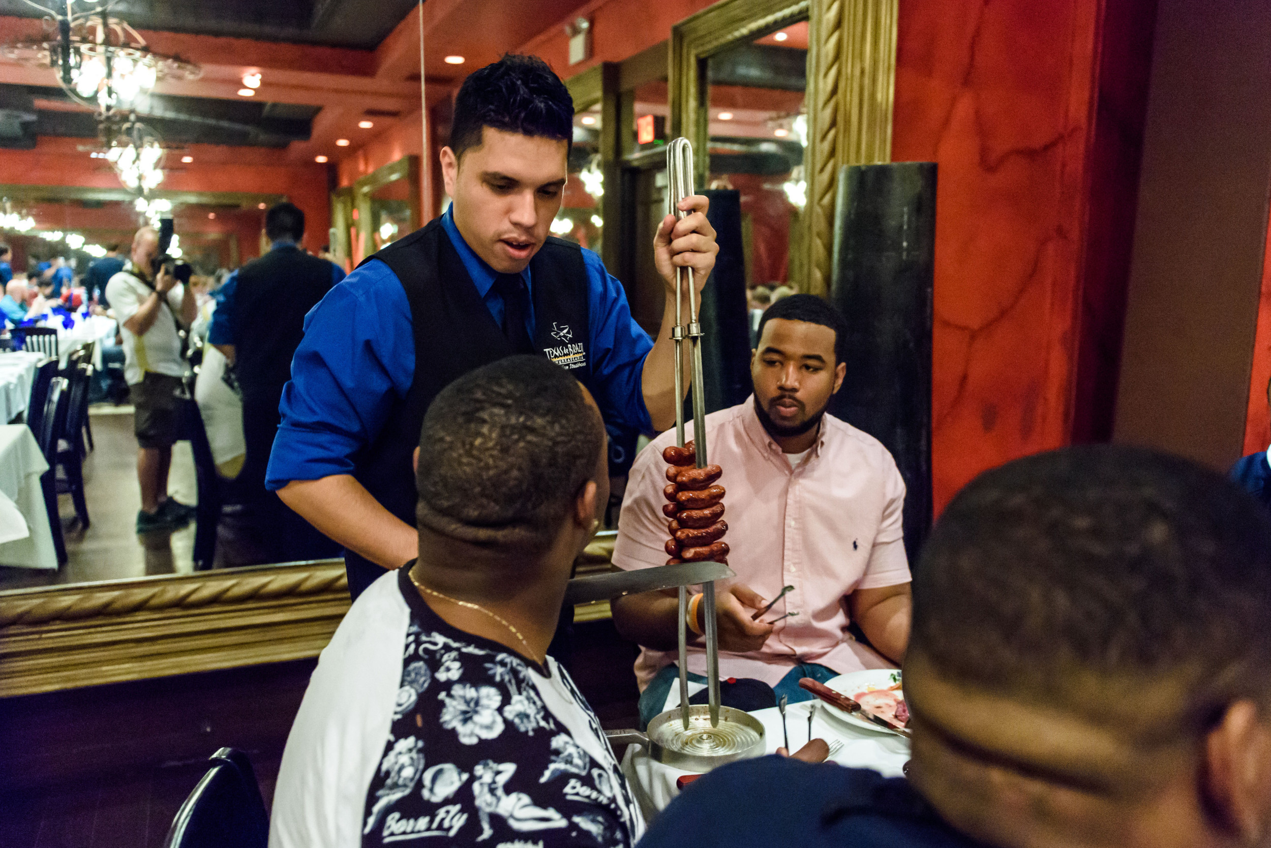 The Yellow Jackets feasted at Texas De Brazil in South Beach