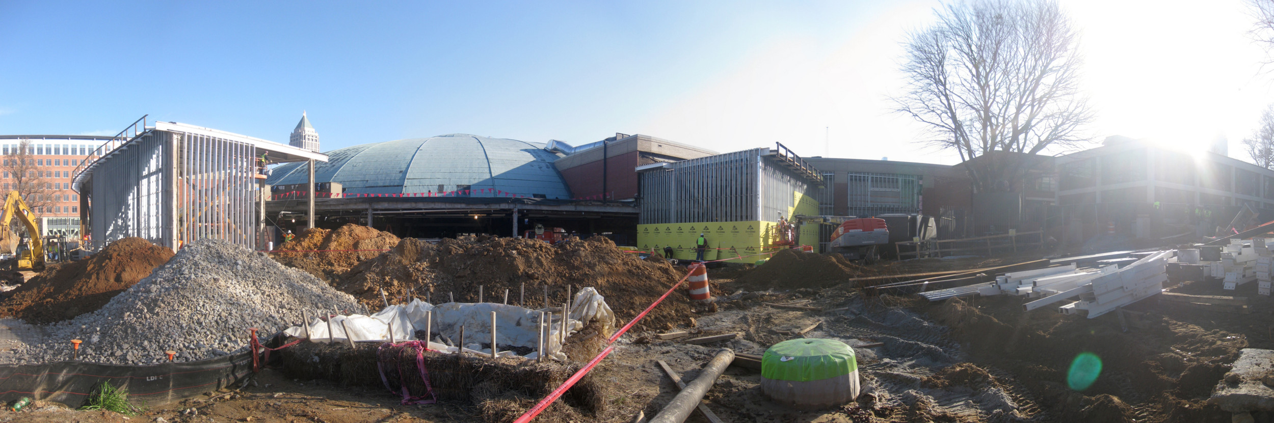 McCamish Pavilion construction continues in 2012