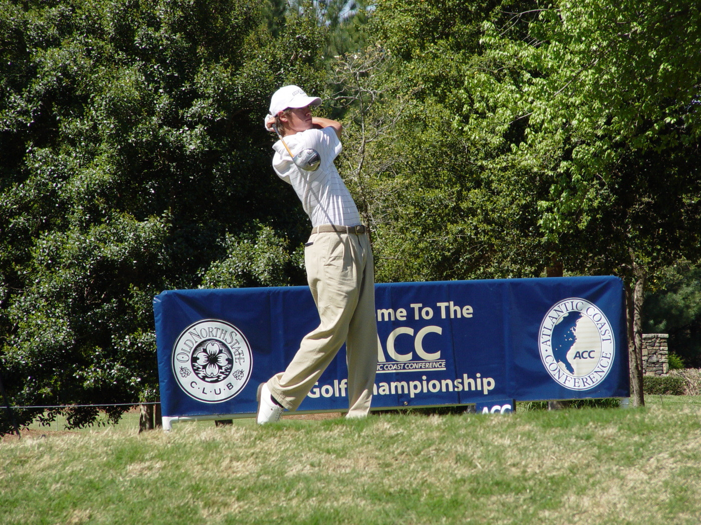 James White tees off at No. 1 during round 2 of the ACC Golf Championship - April 18, 2009