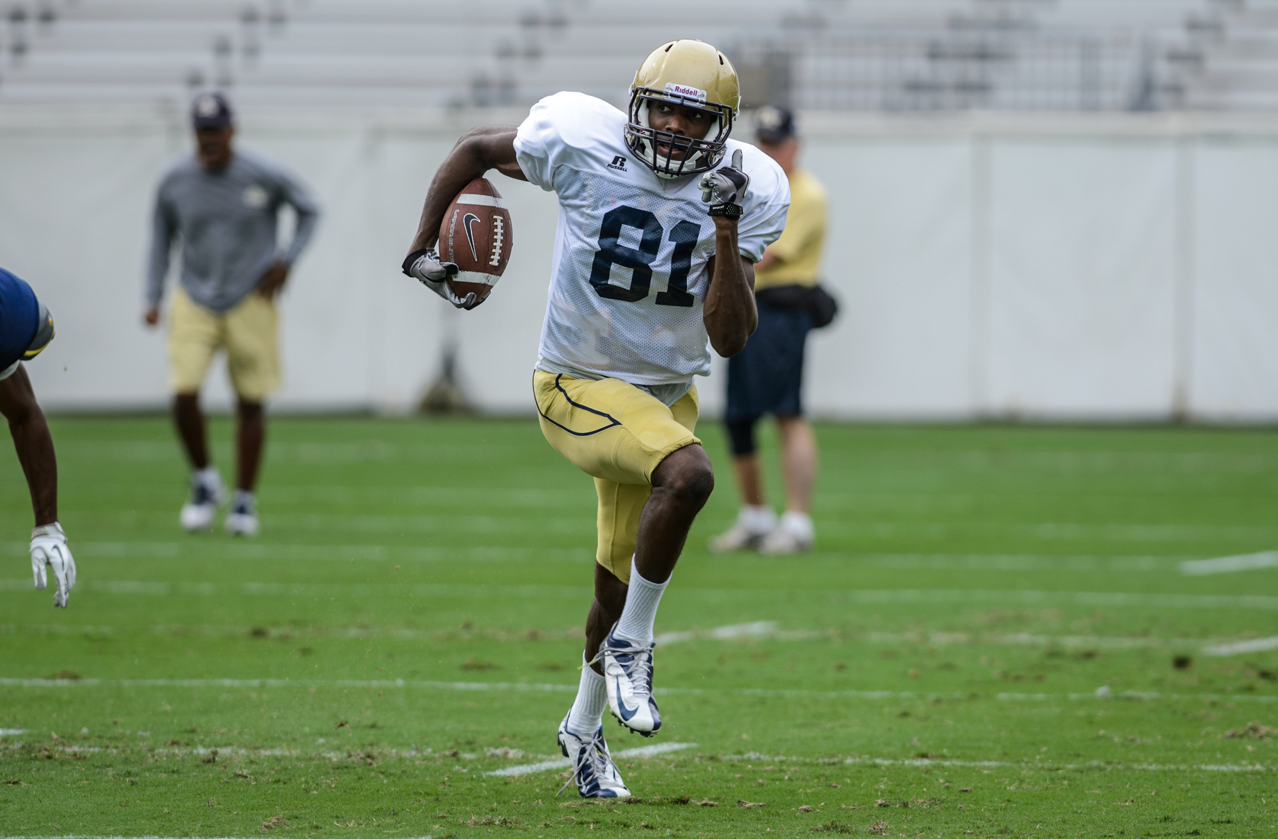 Jeff Greene (81) - 2012 Training Camp Scrimmage #2