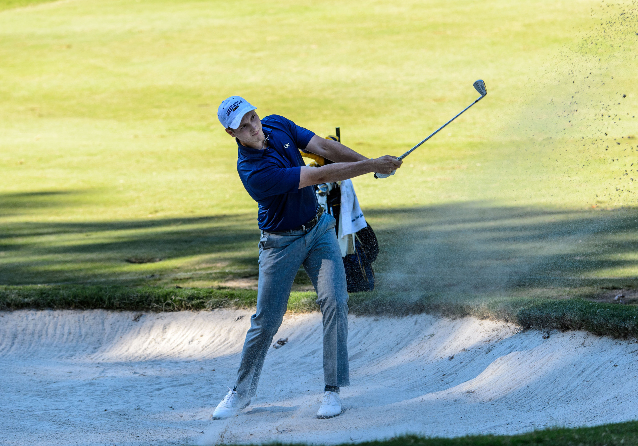Vincent Whaley during the final round of the United States Collegiate Championship at the Golf Club of Georgia, October 18, 2015