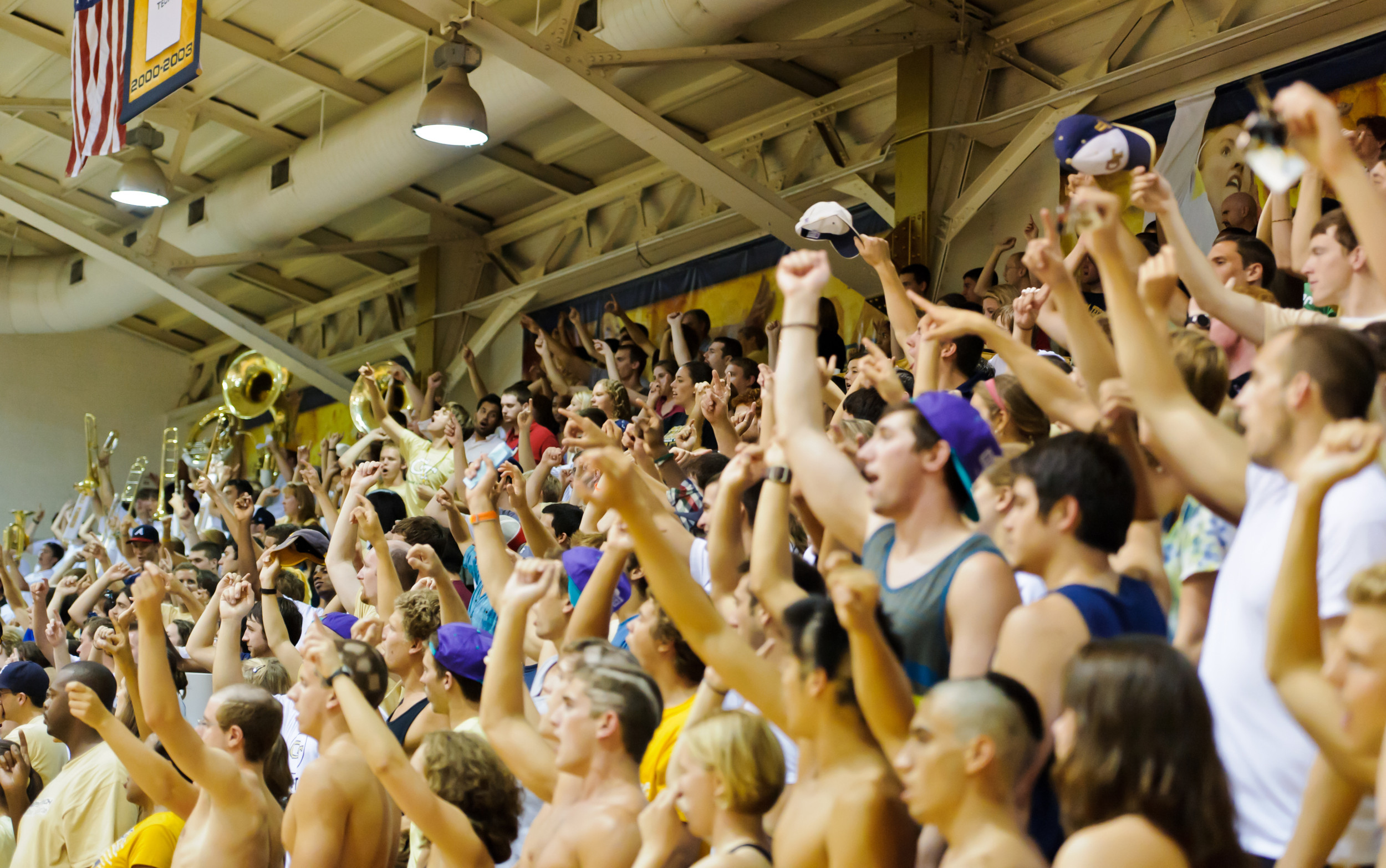 The crowd in O'Keefe.