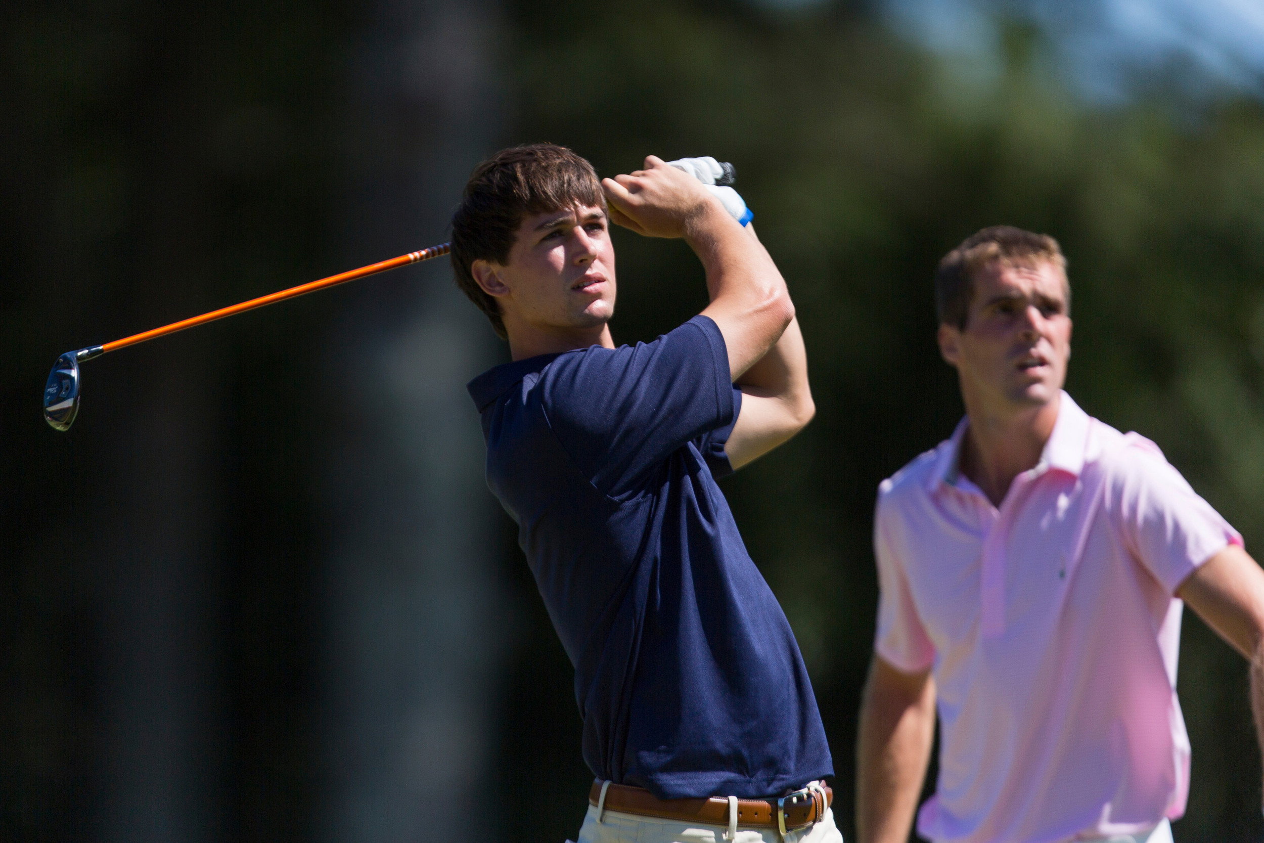 Ollie Schniederjans during the opening round of match play at the U.S. Amateur, August 13, 2014, Atlanta Athletic Club, Johns Creek, Ga.