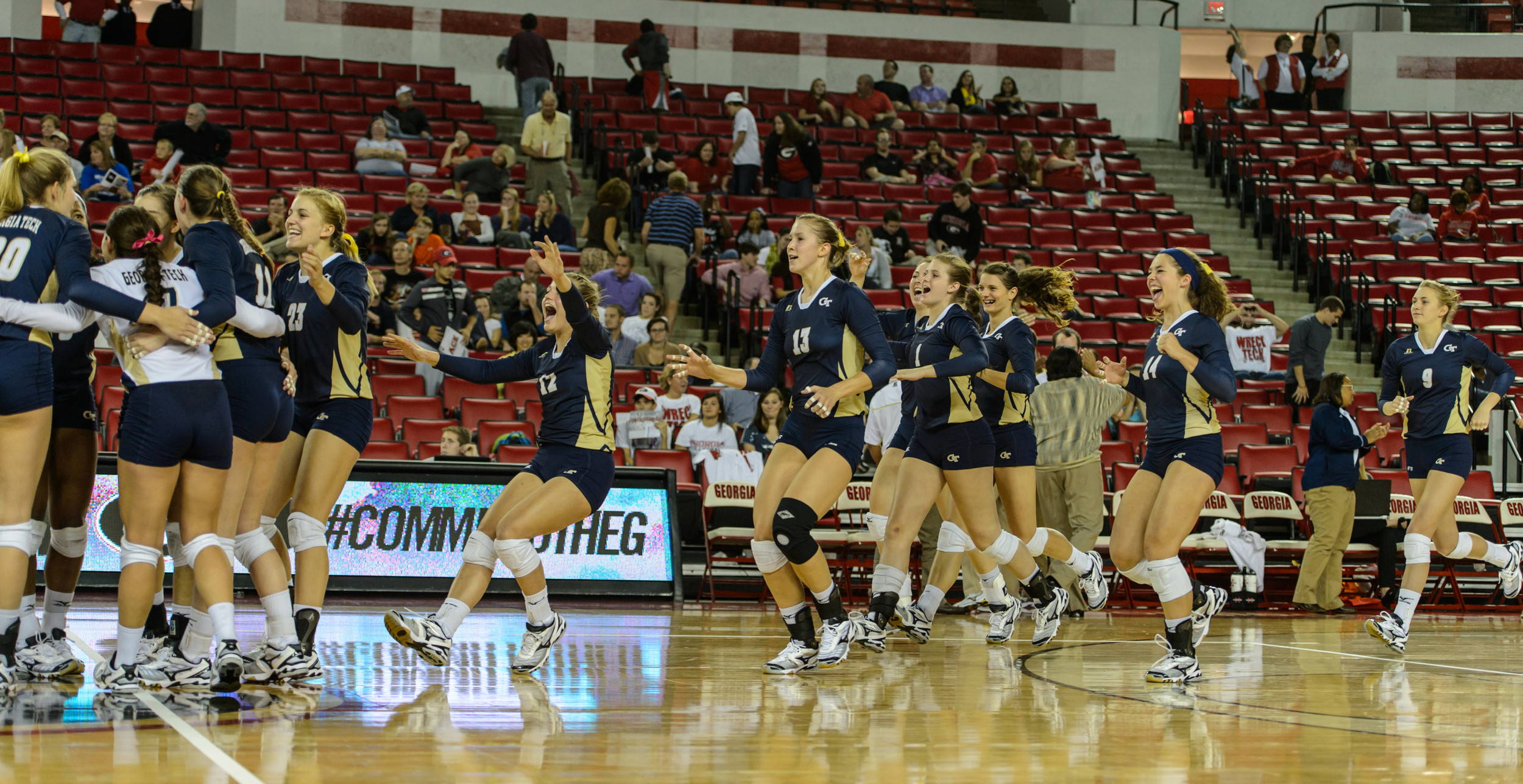 Point Tech! The Yellow Jackets win!