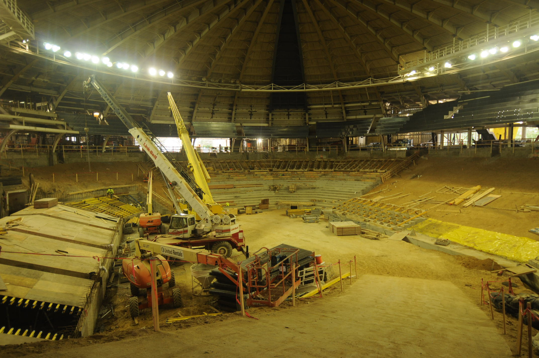 McCamish Pavilion construction continues in 2012