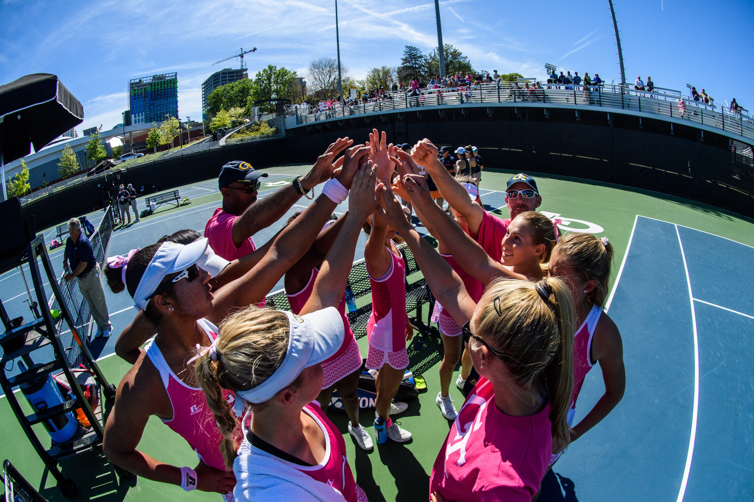 Team huddle