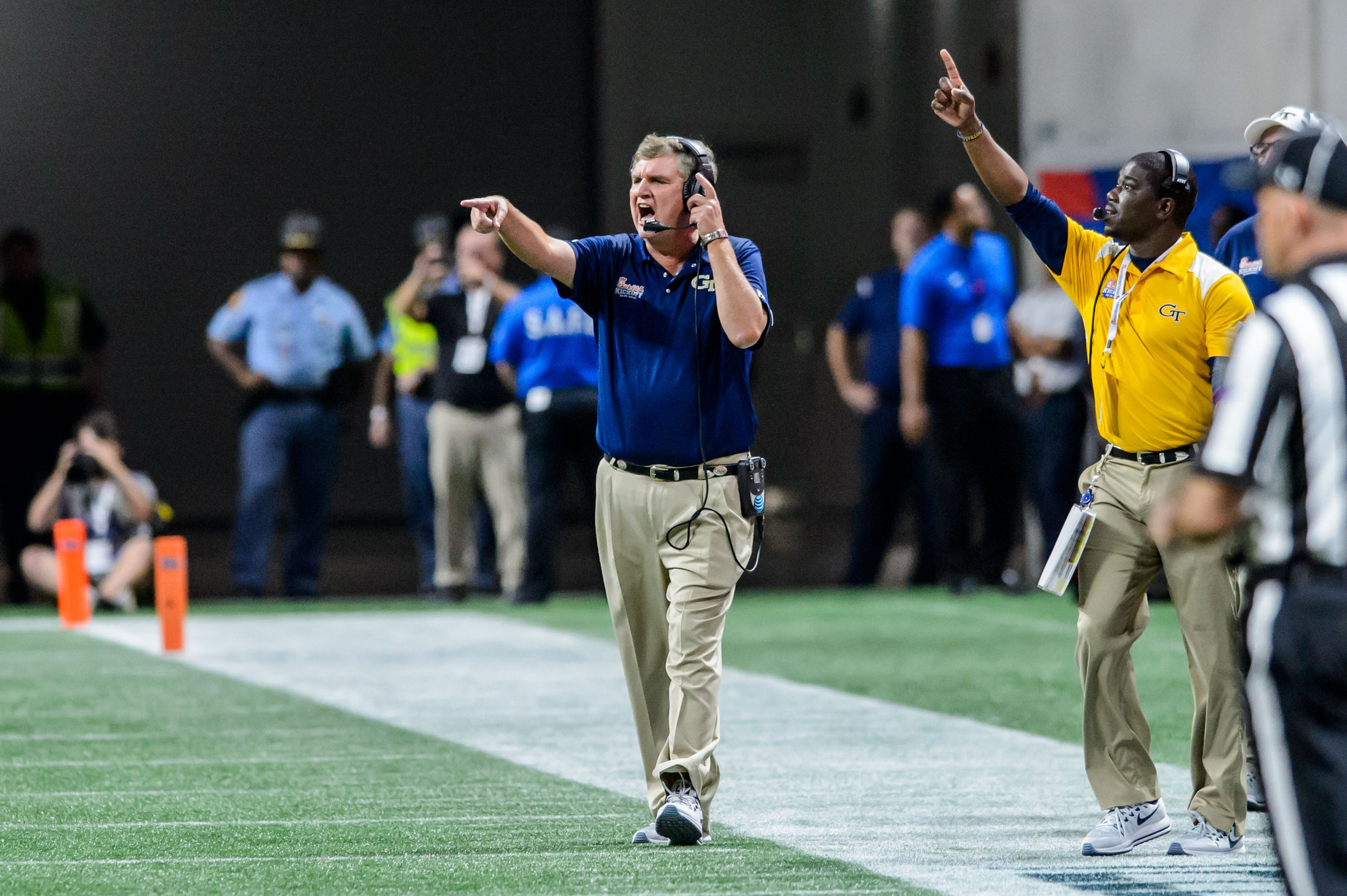 Coach Paul Johnson, Assistant Coach Lamar Owens