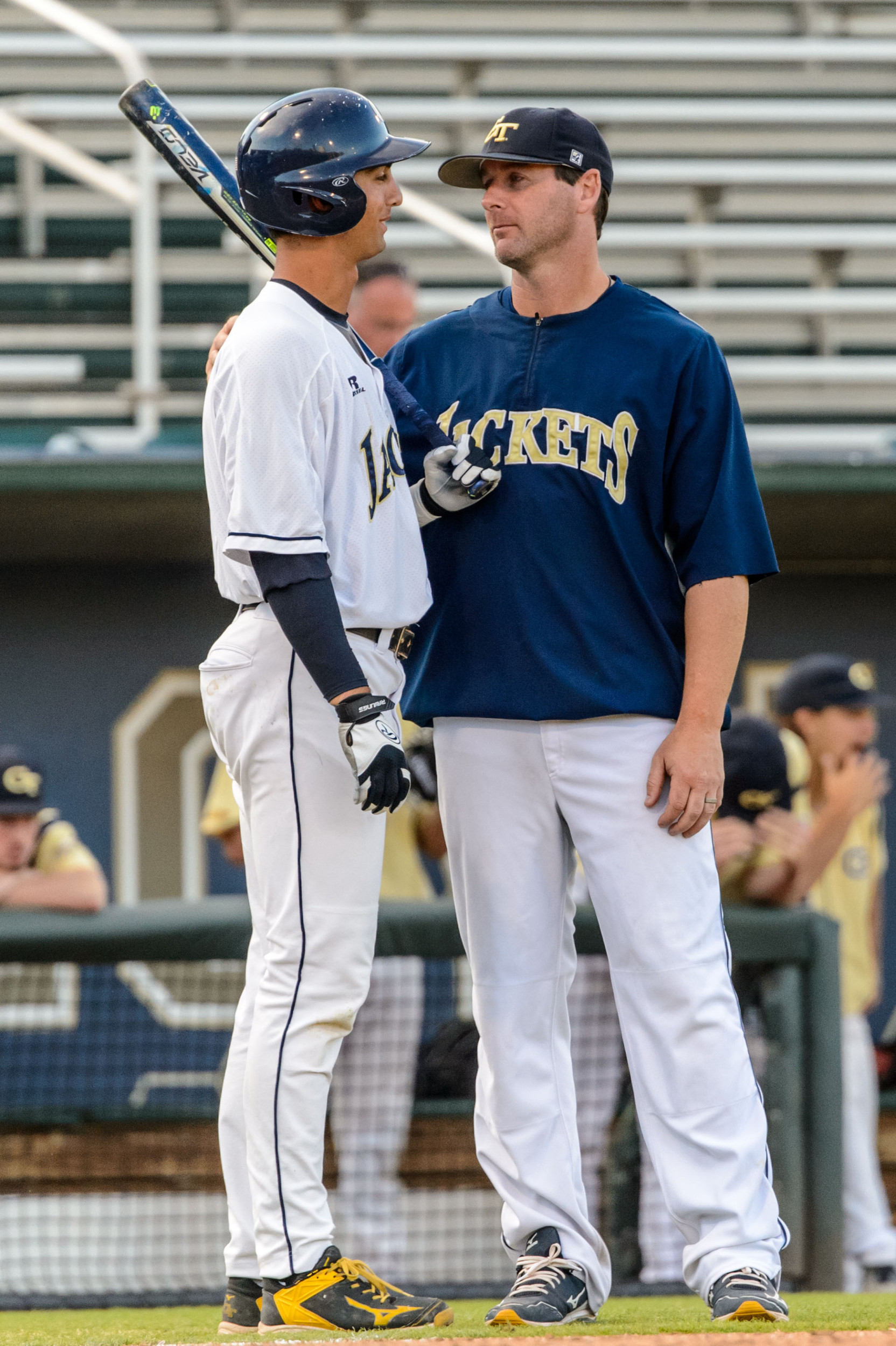 Grant Wruble and Assistant Coach/Pitching Jason Howell