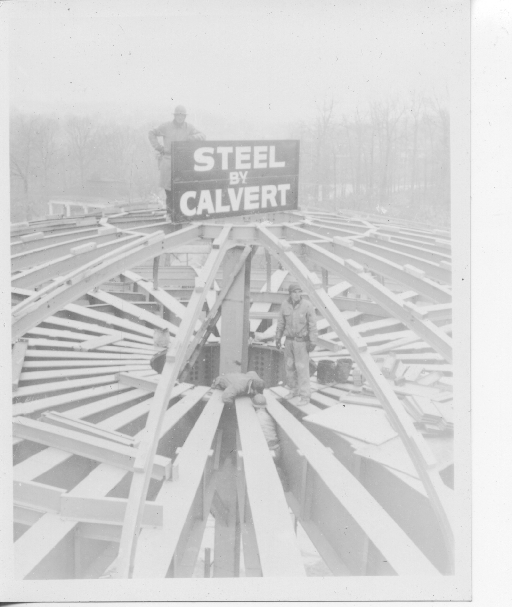 Alexander Memorial Coliseum construction 1955
