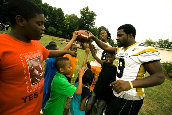 GT Football at Boys & Girls Club of America (7/23/09)