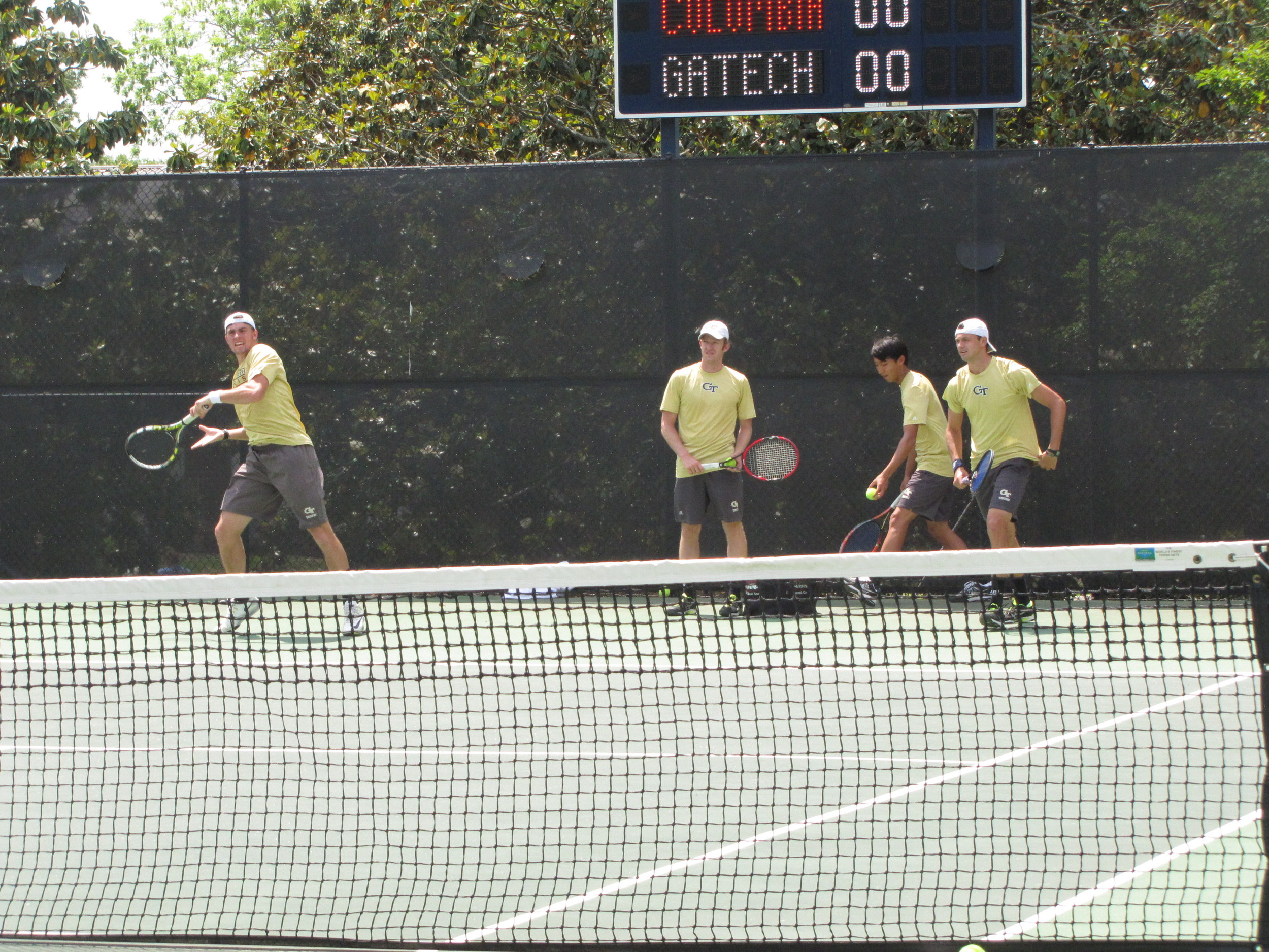 Warmup before MTEN vs. Columbia, May 8, 2015, NCAA Regional, Oxford, Miss.