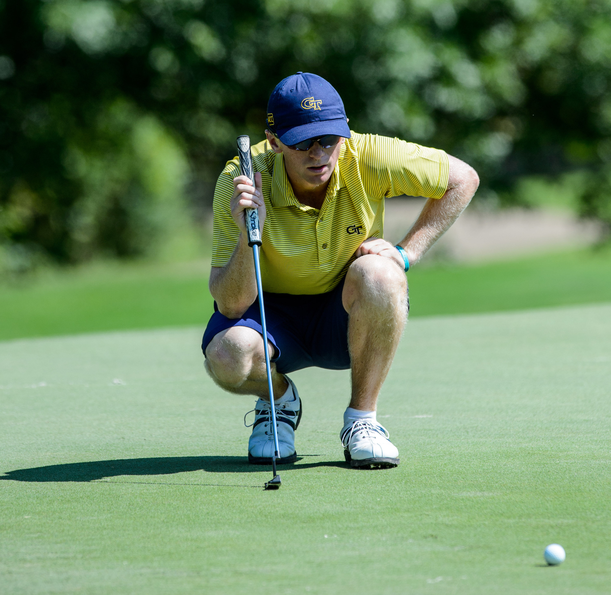 Anders Albertson during the final round of the Carpet Capital Collegiate, September 7, 2014
