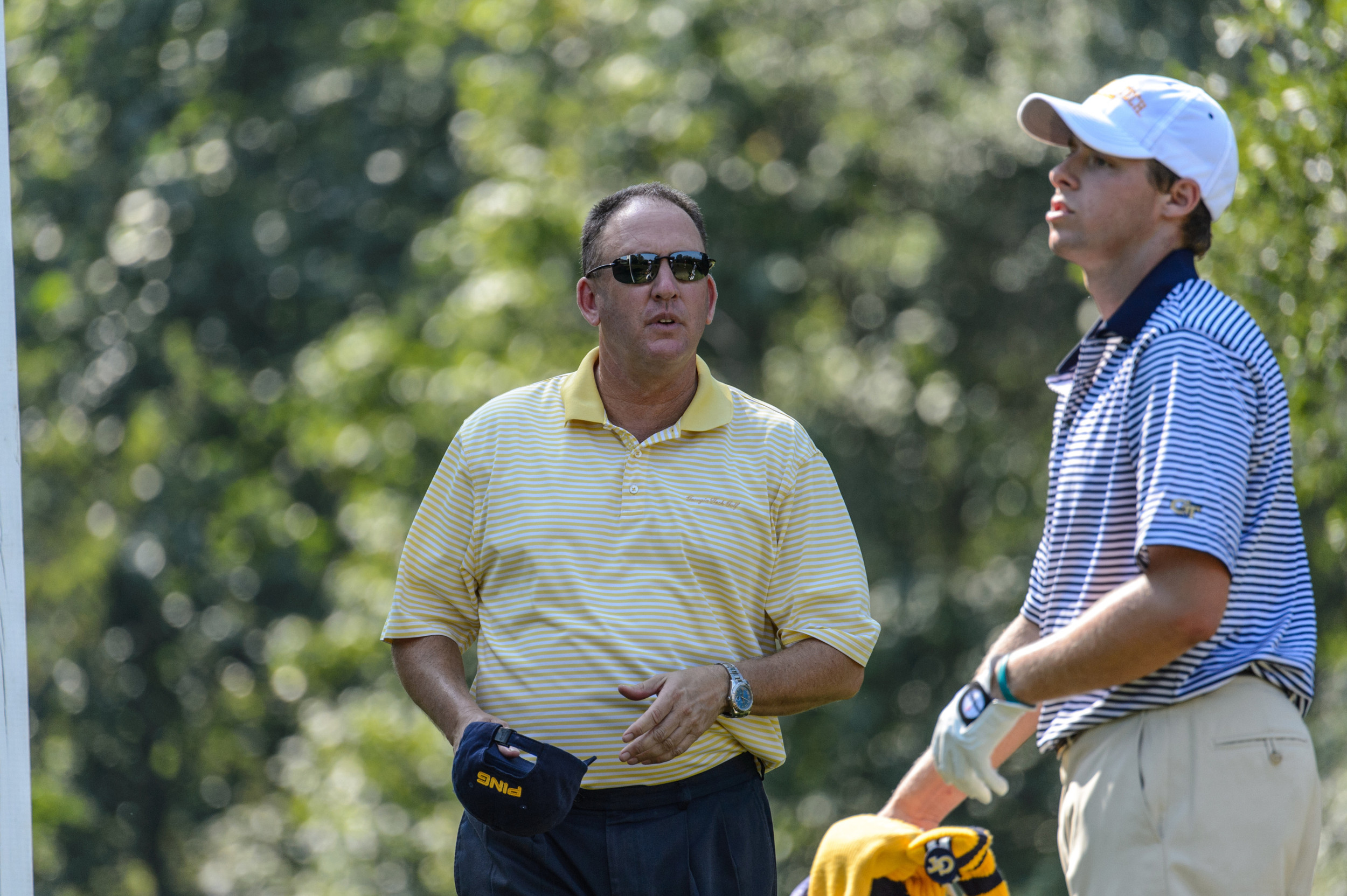 Bruce Heppler and Bo Andrews during the final round of the 2013 Carpet Capital Collegiate, The Farm Golf Club, Rocky Face, Ga.
