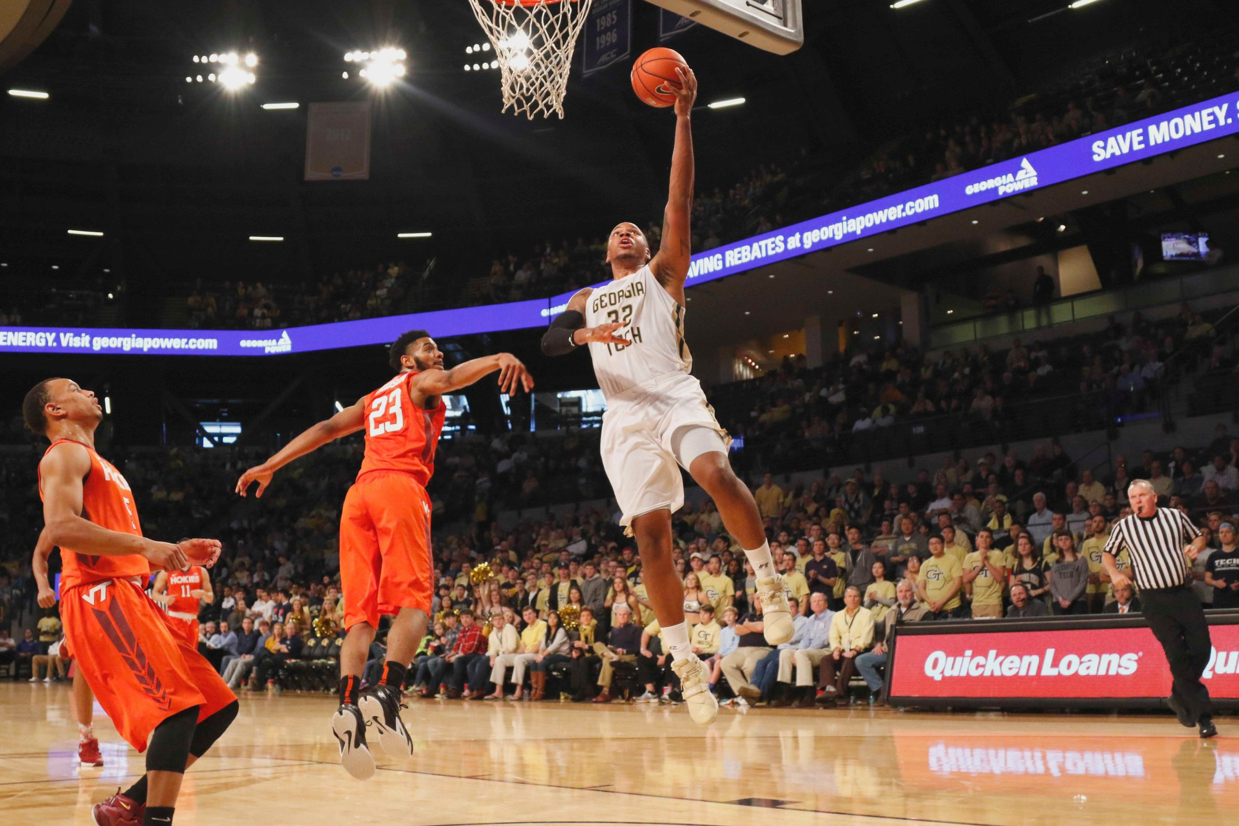 Nick Jacobs shoots the ball against the Virginia Tech Hokies. Brett Davis-USA TODAY Sports
