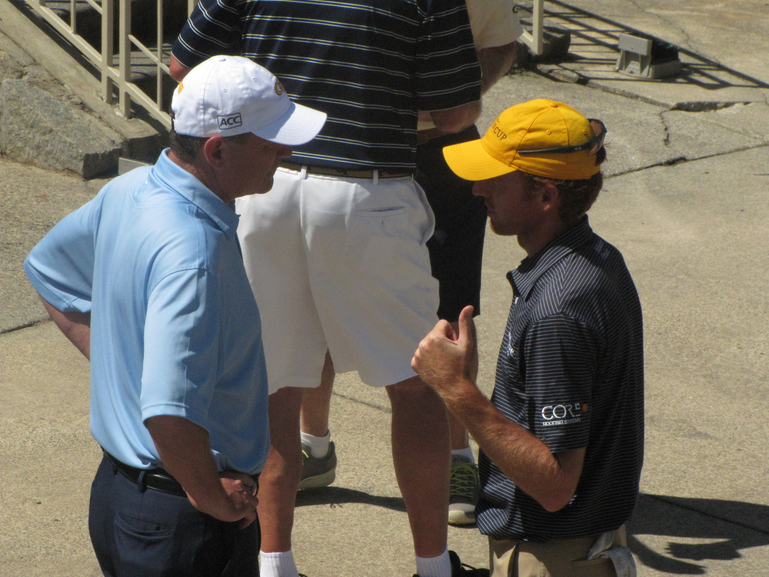 Jeff Paton and Roberto Castro at The Ramblin' Wreck Cup, Georgia Tech golf's annual fund-raiser at the Golf Club of Georgia, September 22, 2014