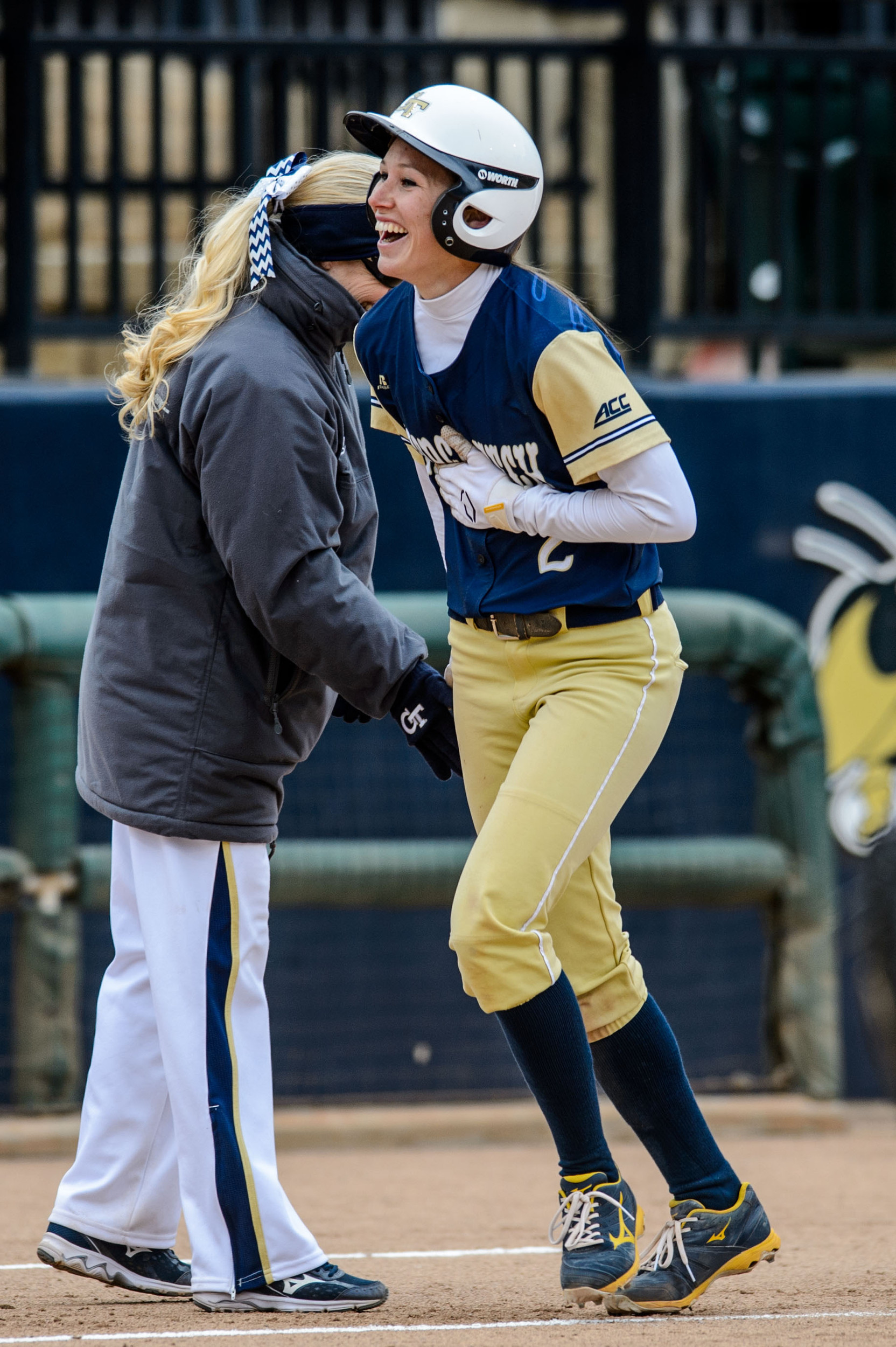 Coach Shelly Hoerner, Maddie Lionberger (2)