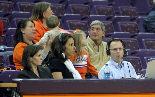 LaChina Robinson and Richard Musterer on the radio call