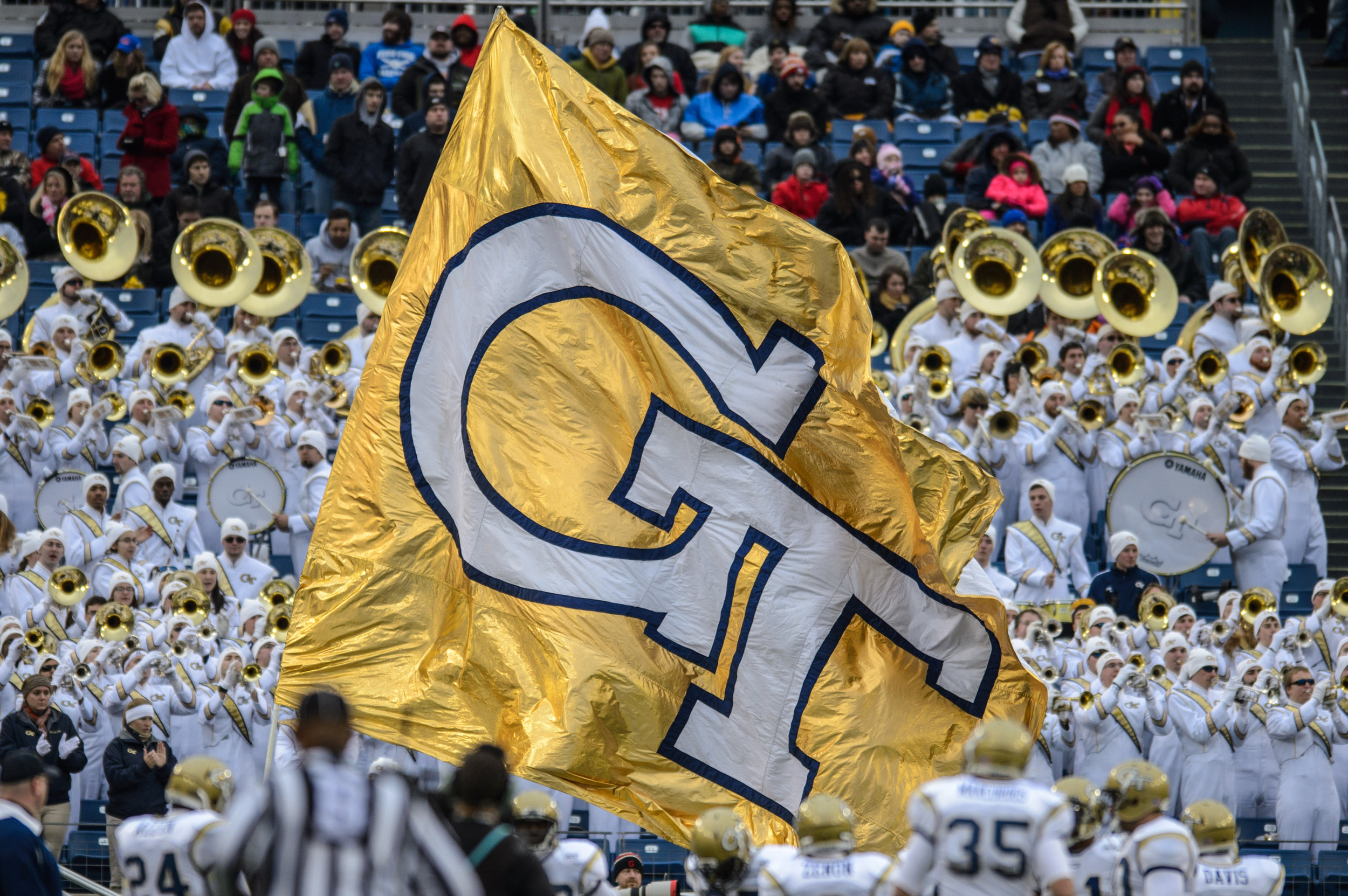 The GT flag is waved after a TD