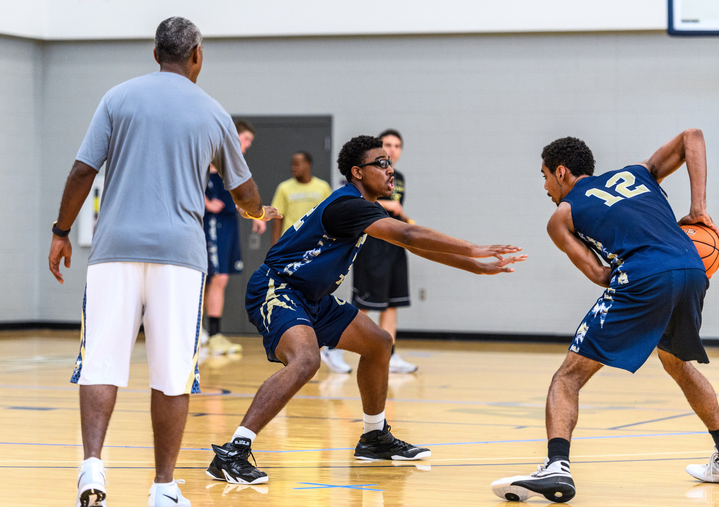 Christian Matthews during Georgia Tech basketball practice, August 1, 2016