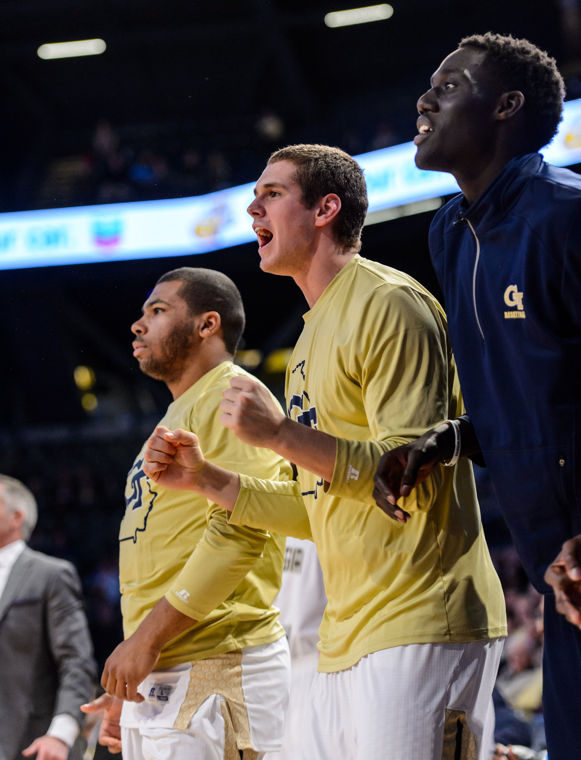 Abdoulaye Gueye (34), Corey Heyward (5), Rand Rowland (42)