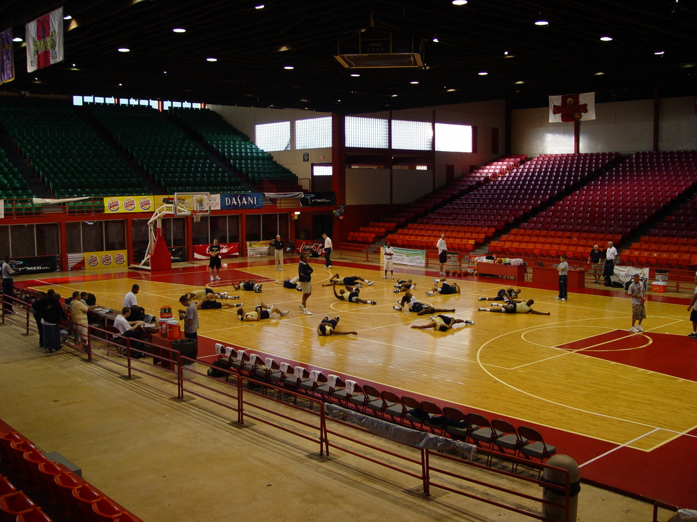 Hard, intense practice Wednesday at the Coliseo Guillermo Angulo, home of the Carolina Gigantes, P.R. pro women's team.
