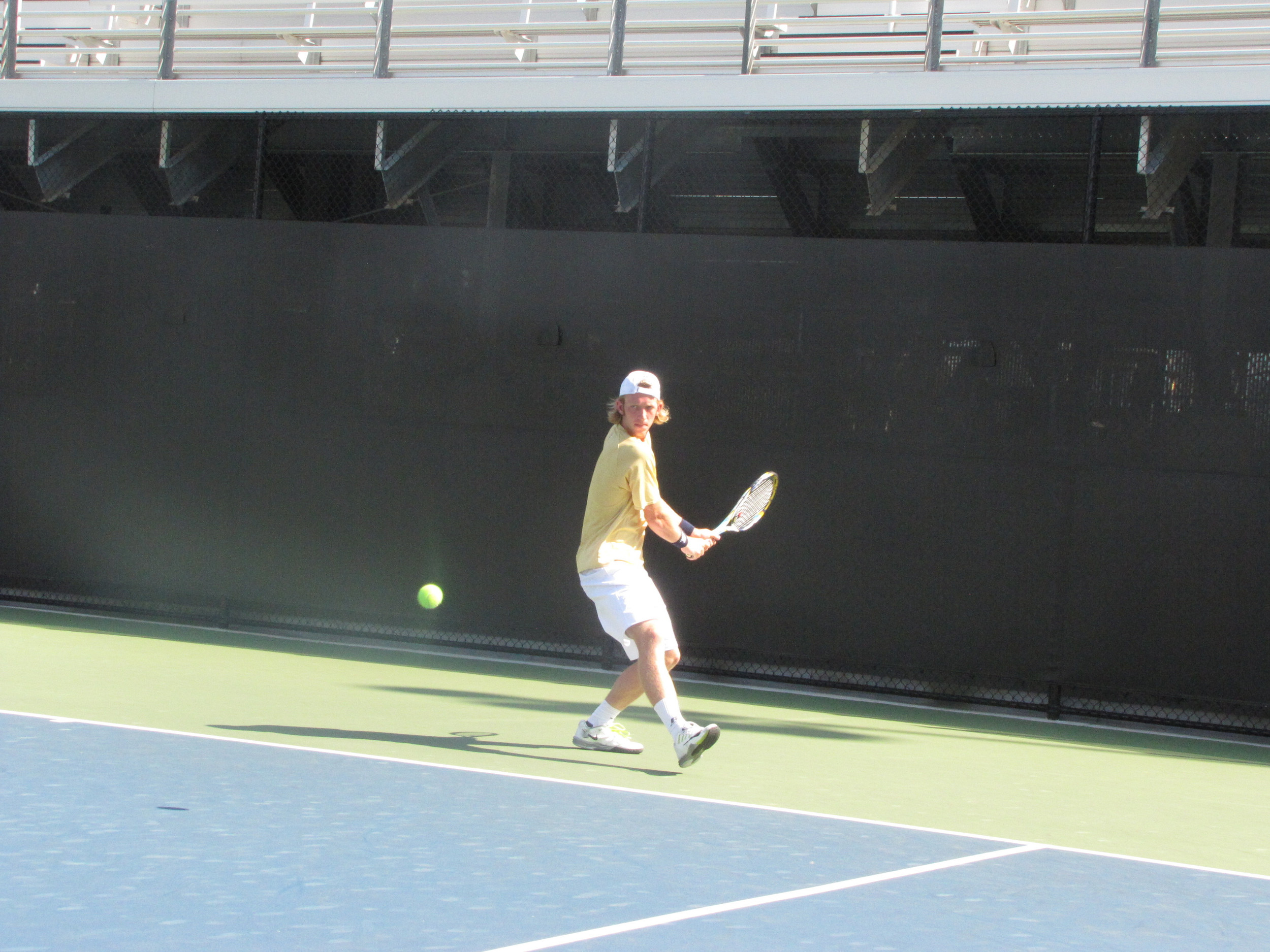Michael Kay at practice, August 27, 2014