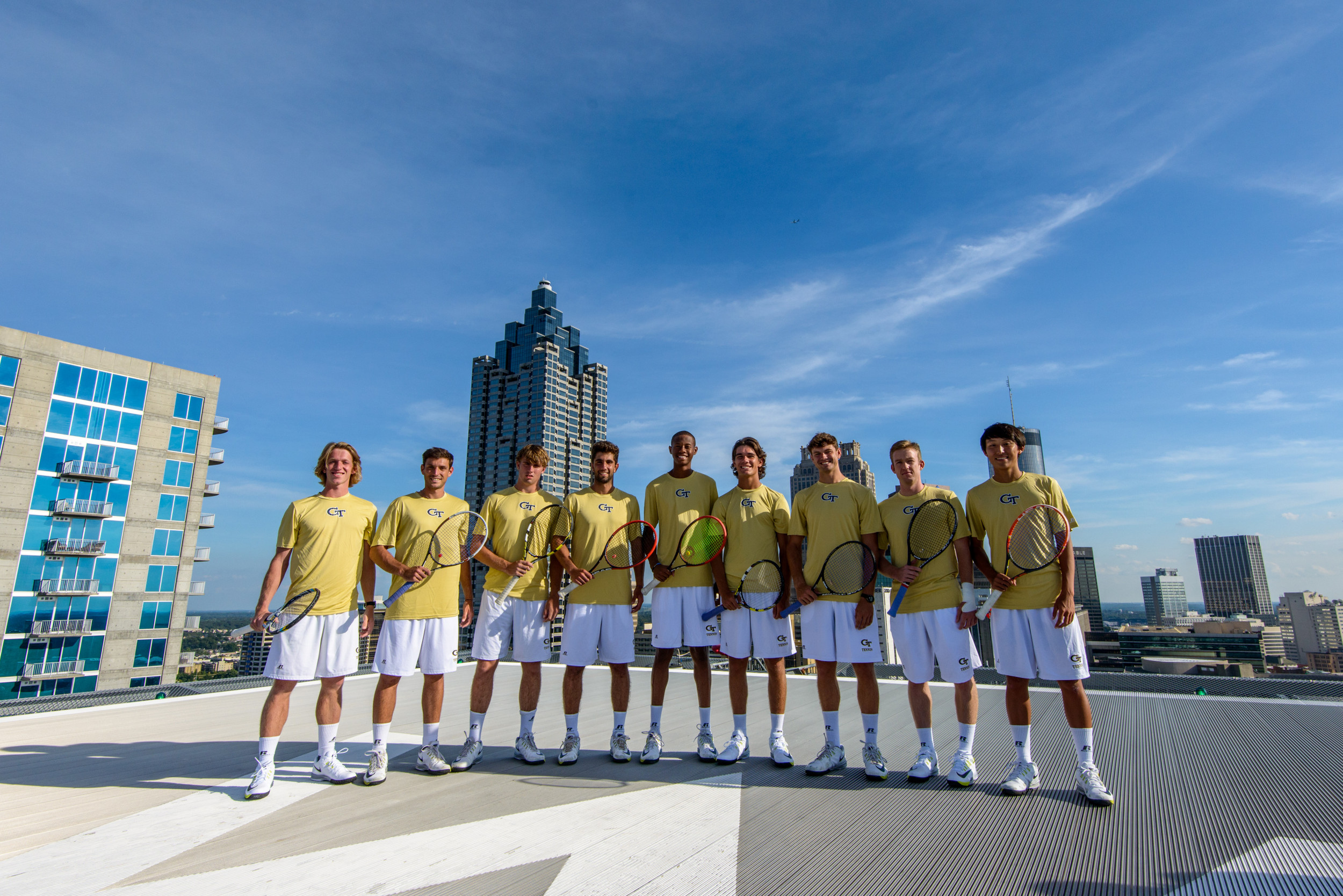 From left: Michael Kay, Eduardo Segura, Cole Fiegel, Carlos Benito, Christopher Eubanks, Elijah Melendez, Nathan Rakitt, Casey Kay, Daniel Yun