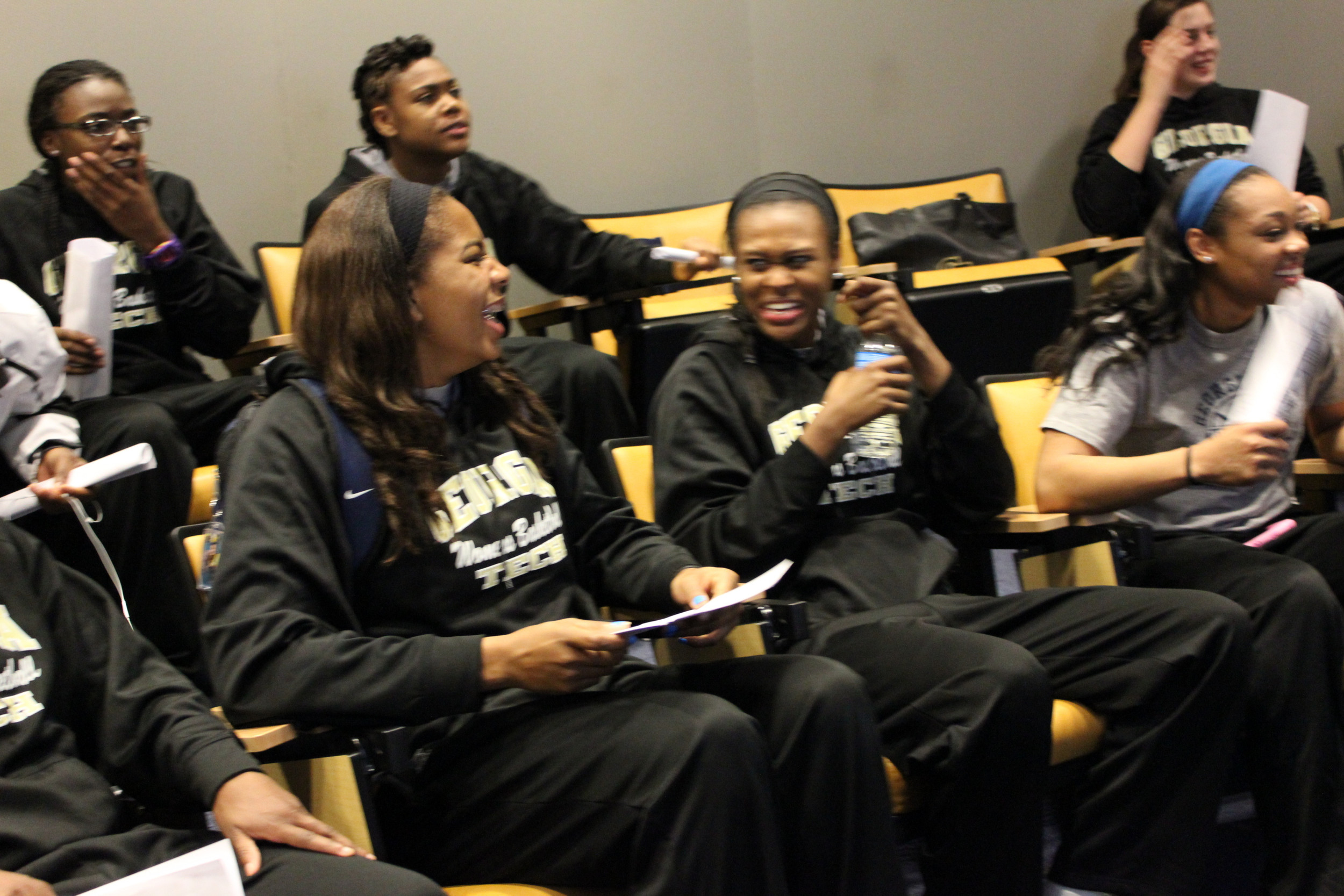 Charles Barkley visited the Georgia Tech Women's Basketball team Thursday, Feb 2, 2012