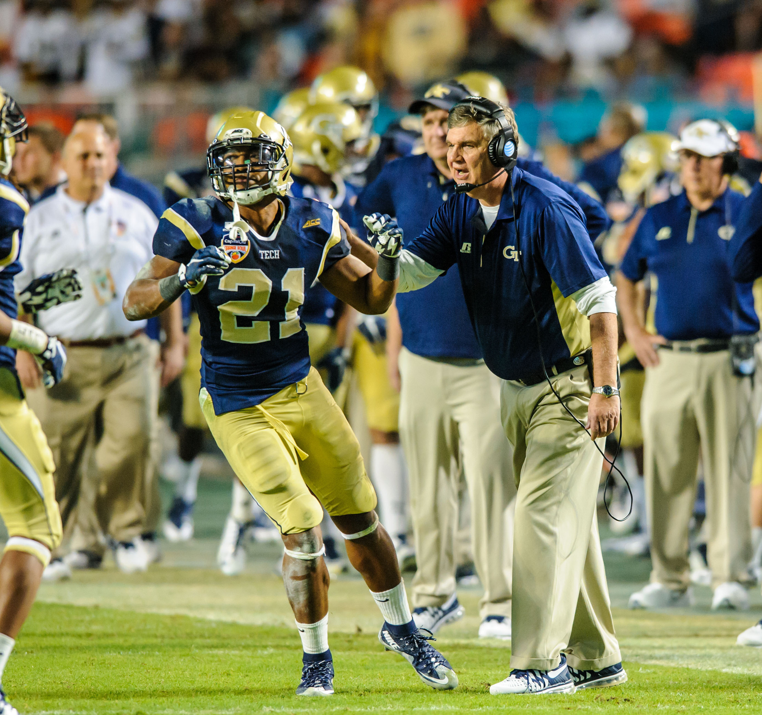 Coach Paul Johnson, Charles Perkins (21)
