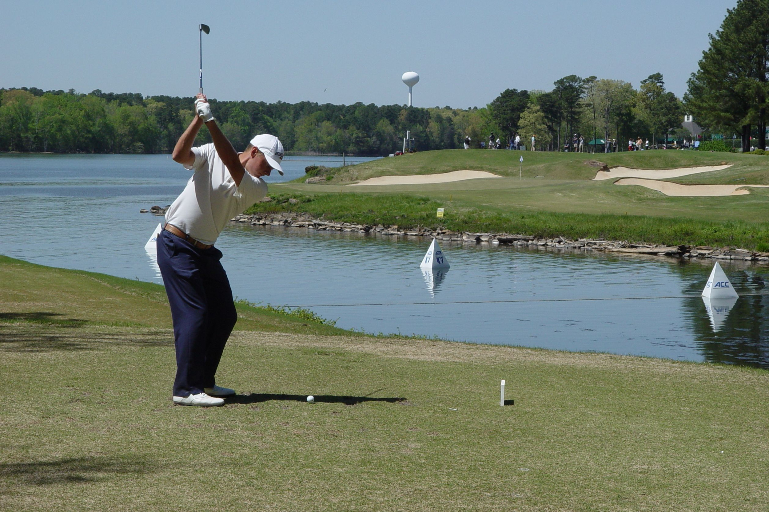 Georgia Tech sophomore Tyler Strafaci in the second round of the ACC Men's Golf Championship, April 21, 2018, Old North State Club