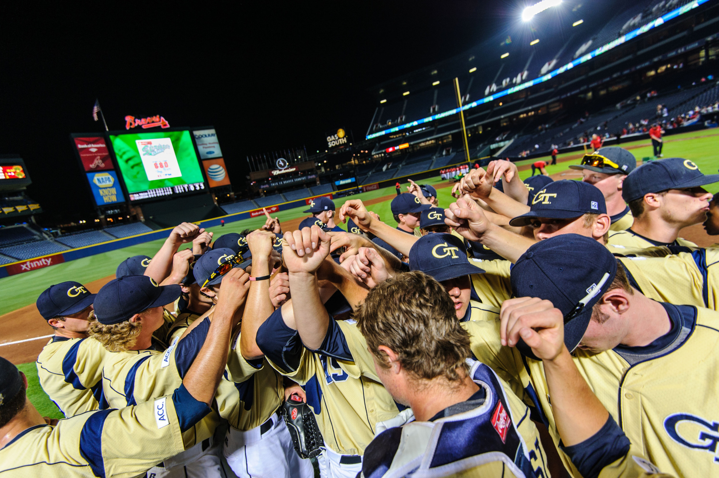 Team huddle