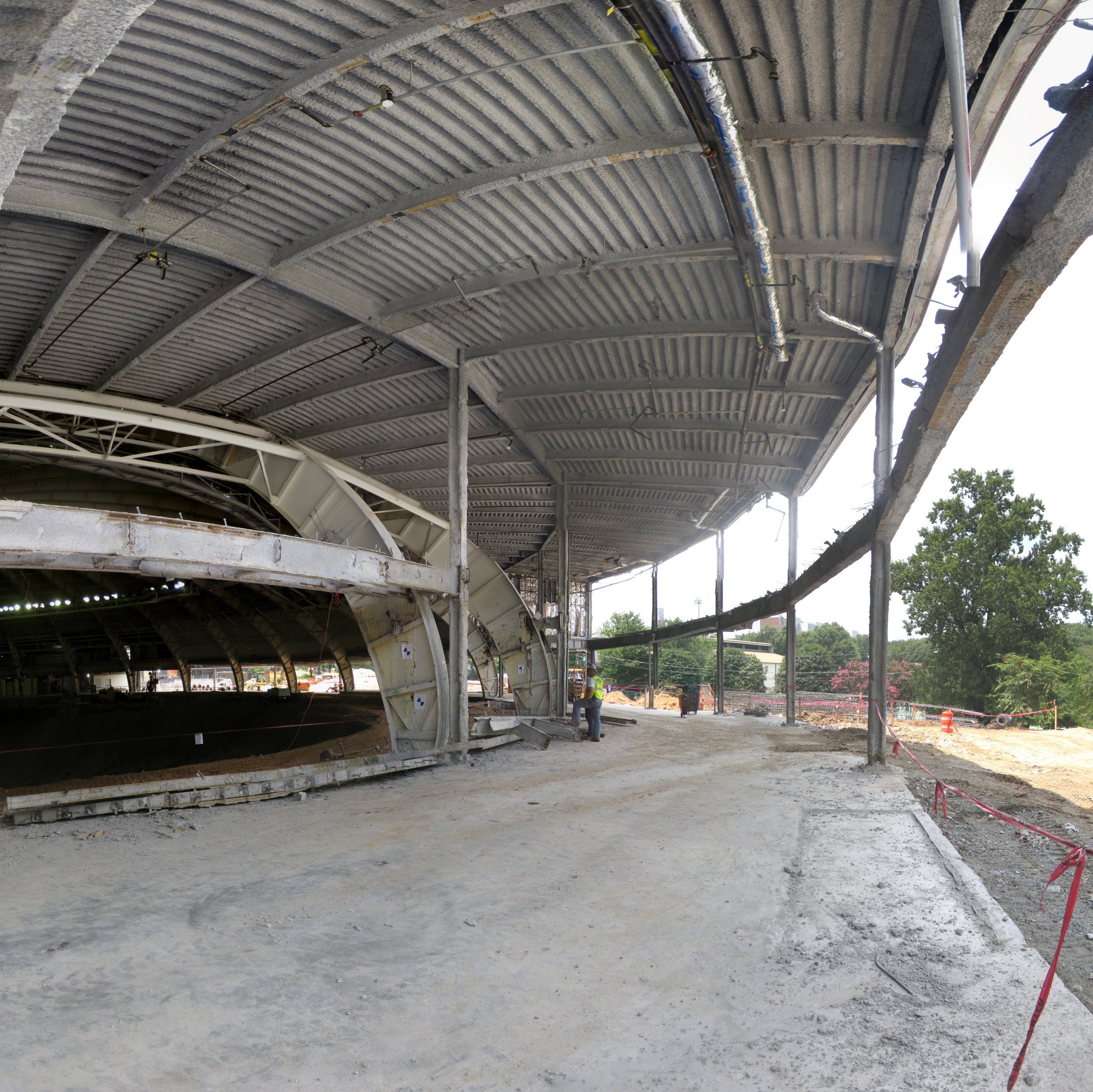 Photos from August 1, 2011 - Construction on McCamish Pavilion continues