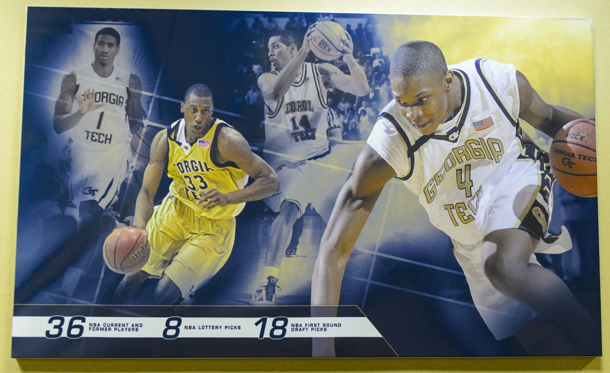 Hallway leading up to the men's basketball locker room.